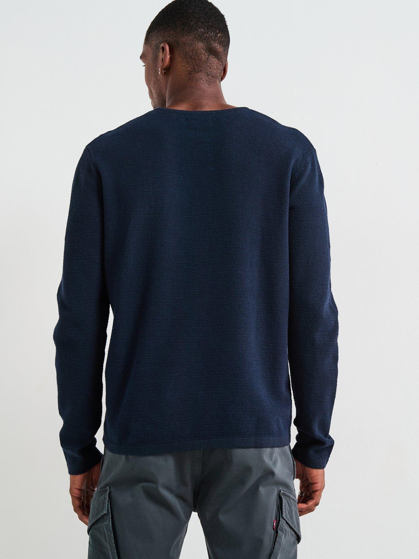 jack-jones-george-textured-crew-knitted-jumper-navystillFront