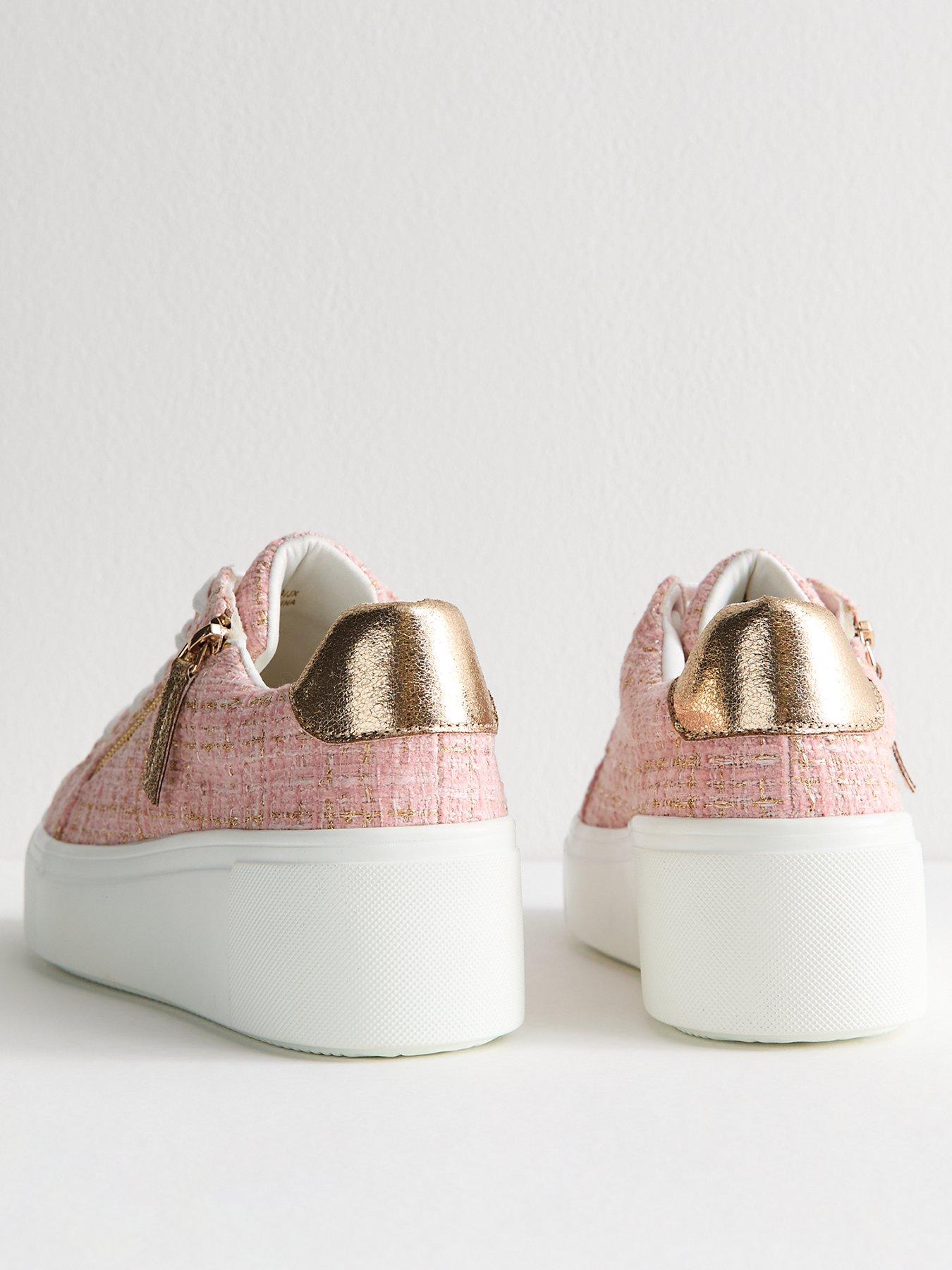 new-look-pink-boucle-flatform-trainersback