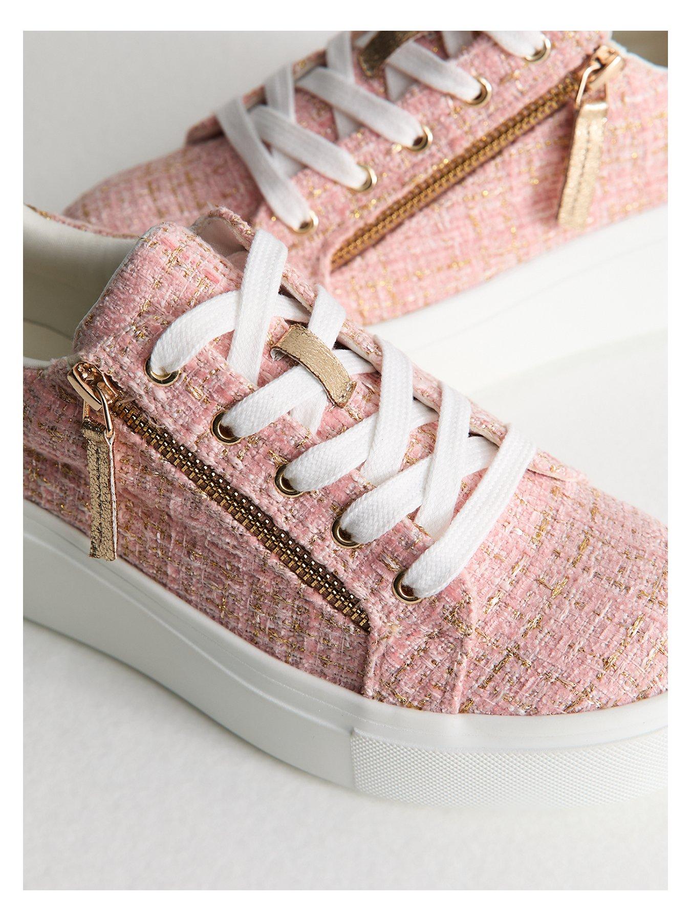 new-look-pink-boucle-flatform-trainersdetail