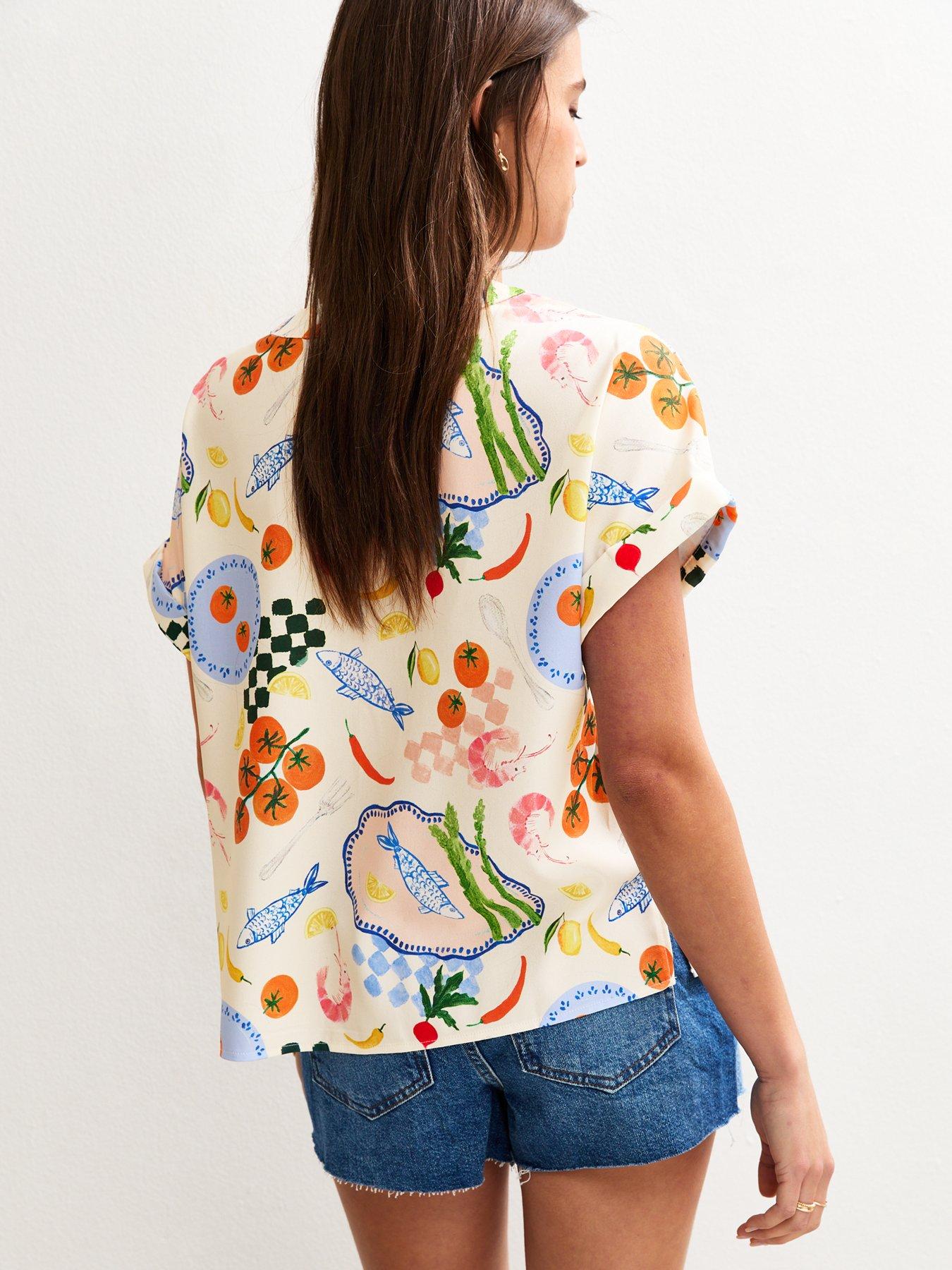 new-look-fish-picnic-print-button-front-top-whitestillFront