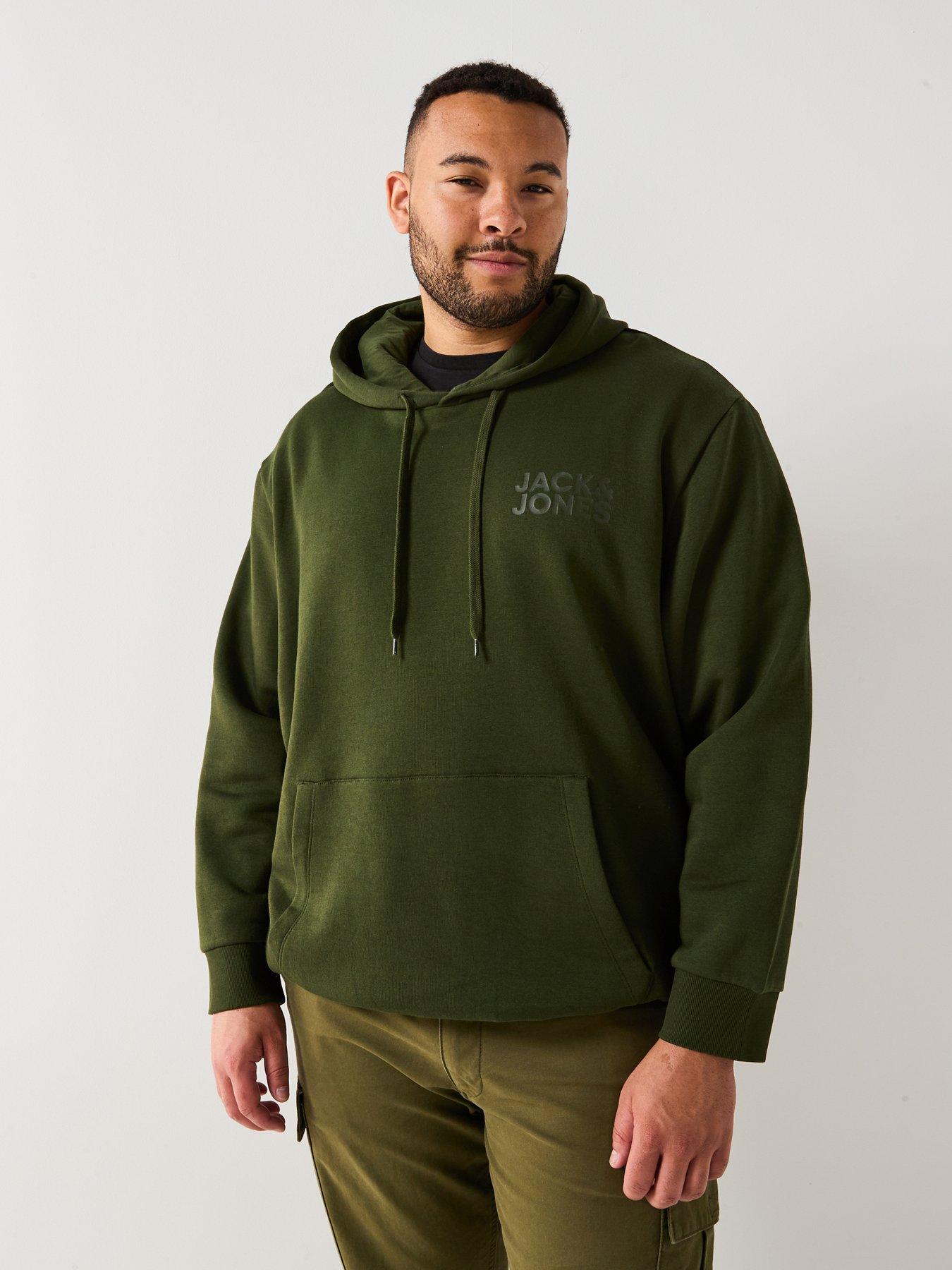 jack-jones-plus-size-left-chest-tonal-logo-overhead-hoodie-beige