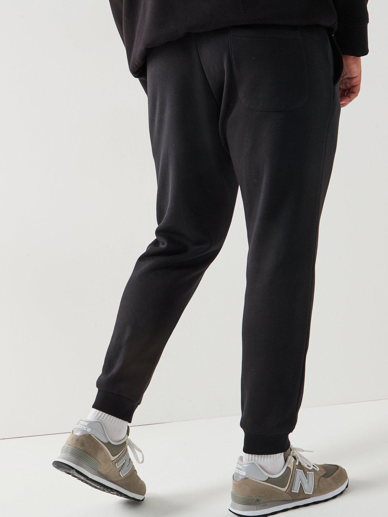 jack-jones-plus-size-gordon-bradley-cuff-joggers-blackstillFront