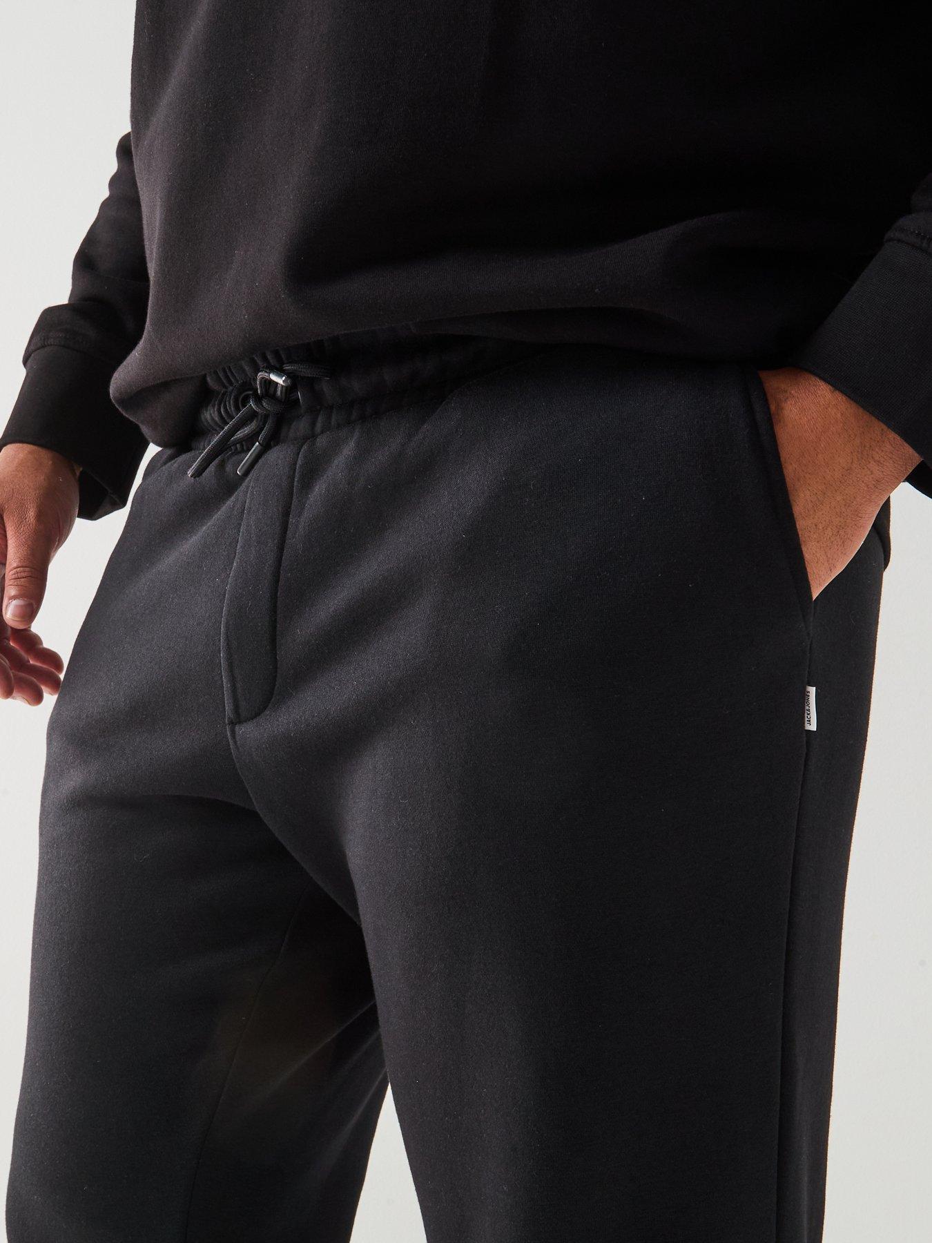 jack-jones-plus-size-gordon-bradley-cuff-joggers-blackoutfit