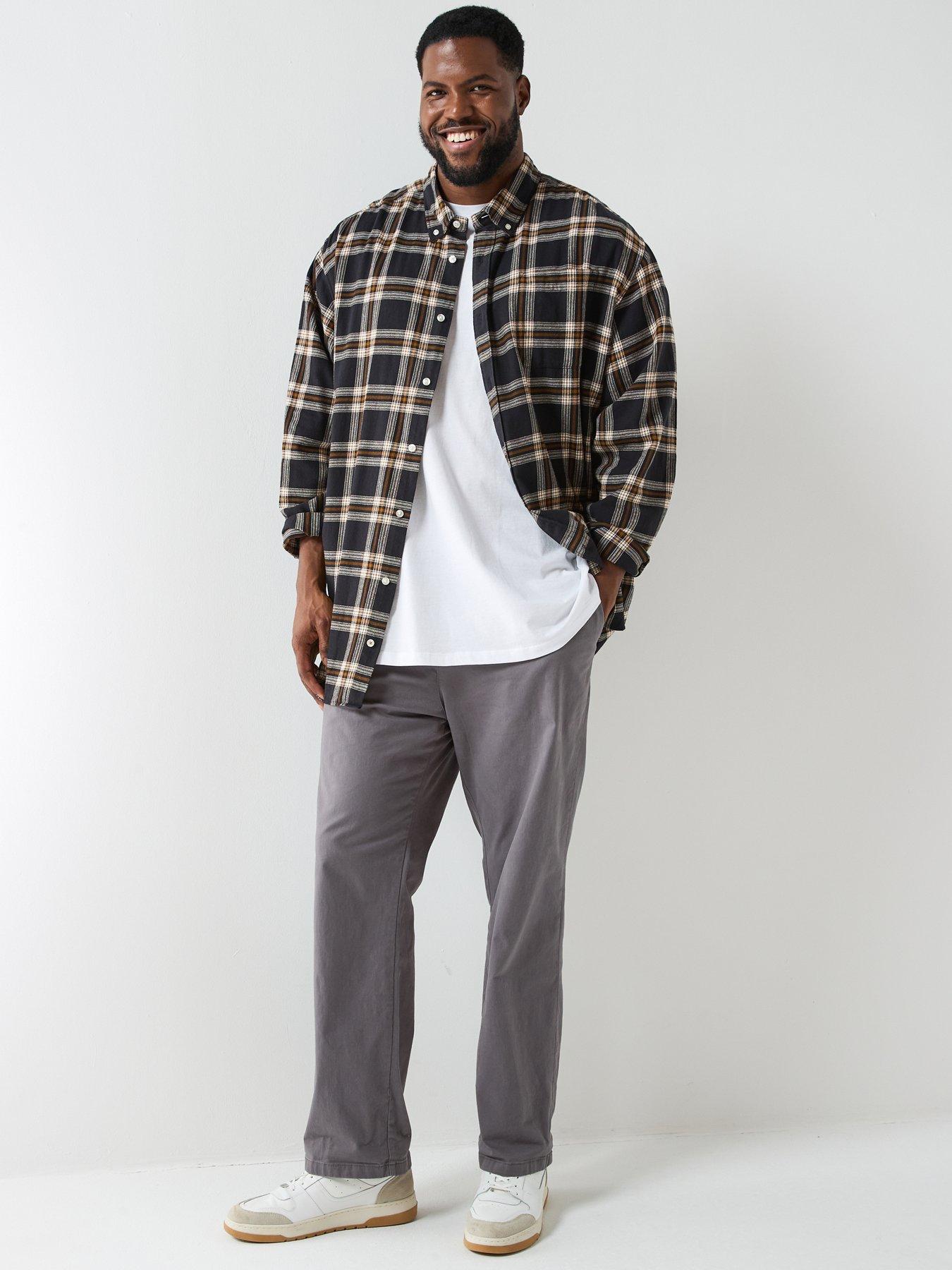 jack-jones-plus-size-classic-flannel-long-sleeve-check-shirt-blackback