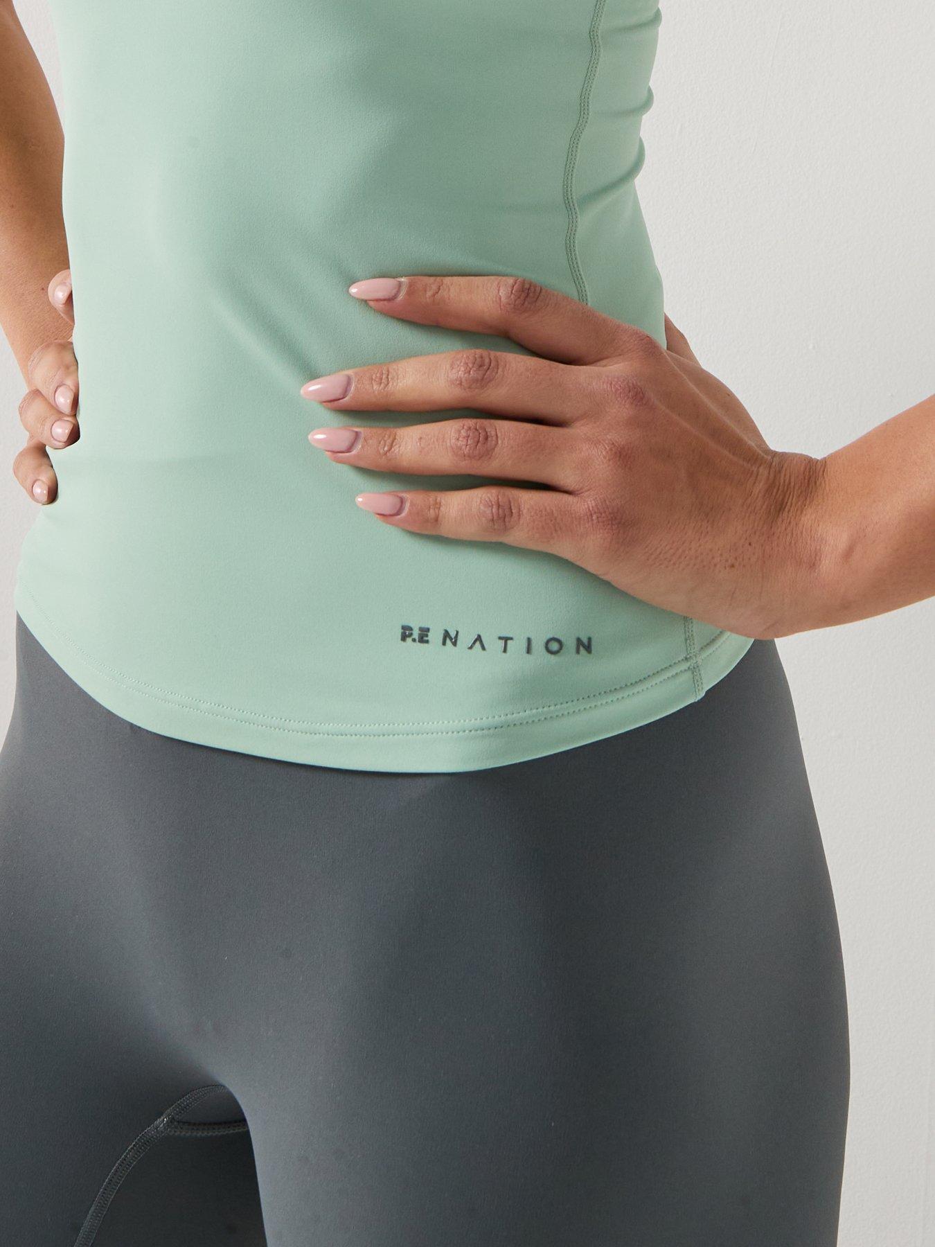 Image 5 of 6 of P.E Nation Womens Training Foundation Muscle Tank Top - Green