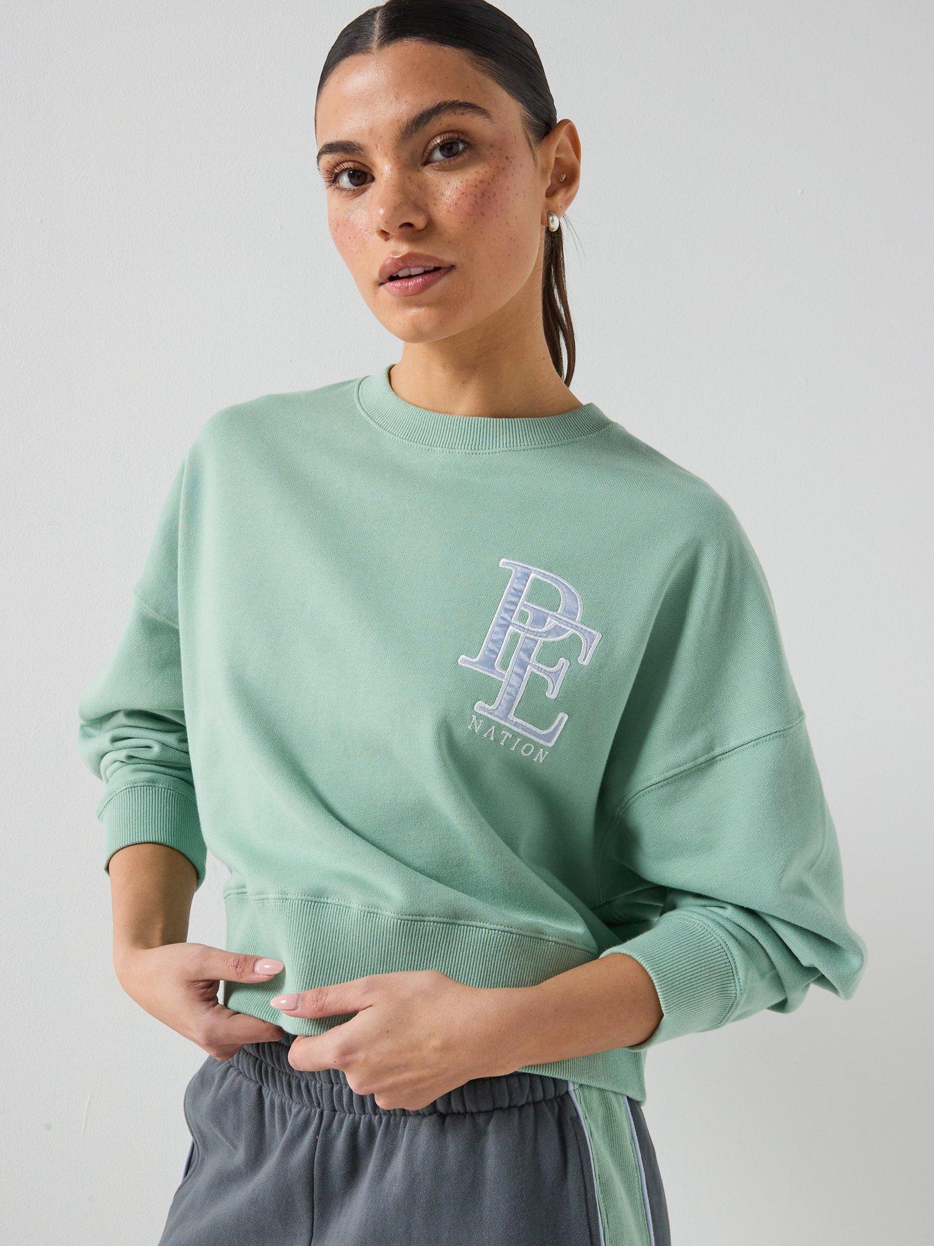 pe-nation-womens-training-summit-long-sleeve-sweatshirt-greenfront