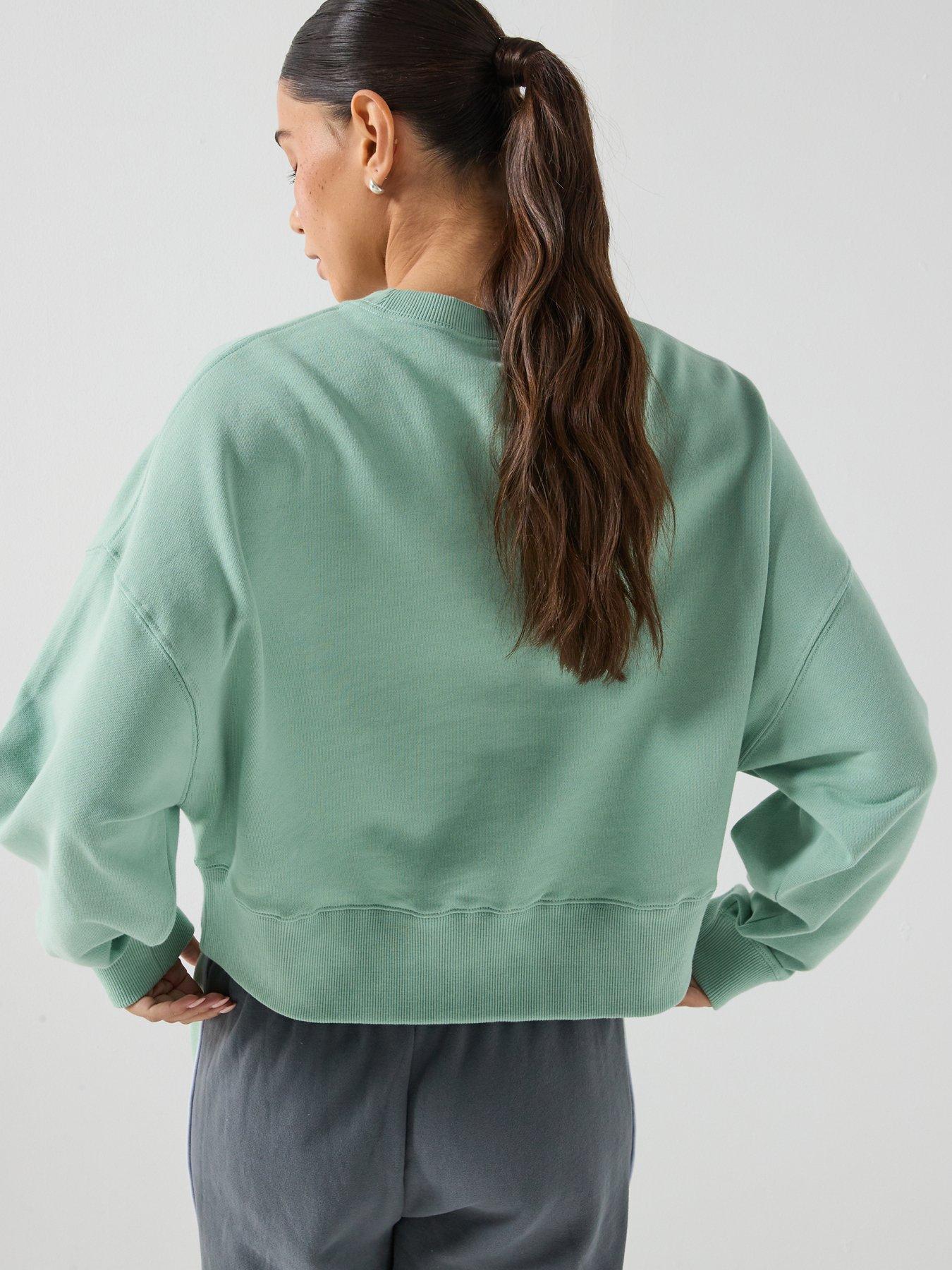 pe-nation-womens-training-summit-long-sleeve-sweatshirt-greenstillFront