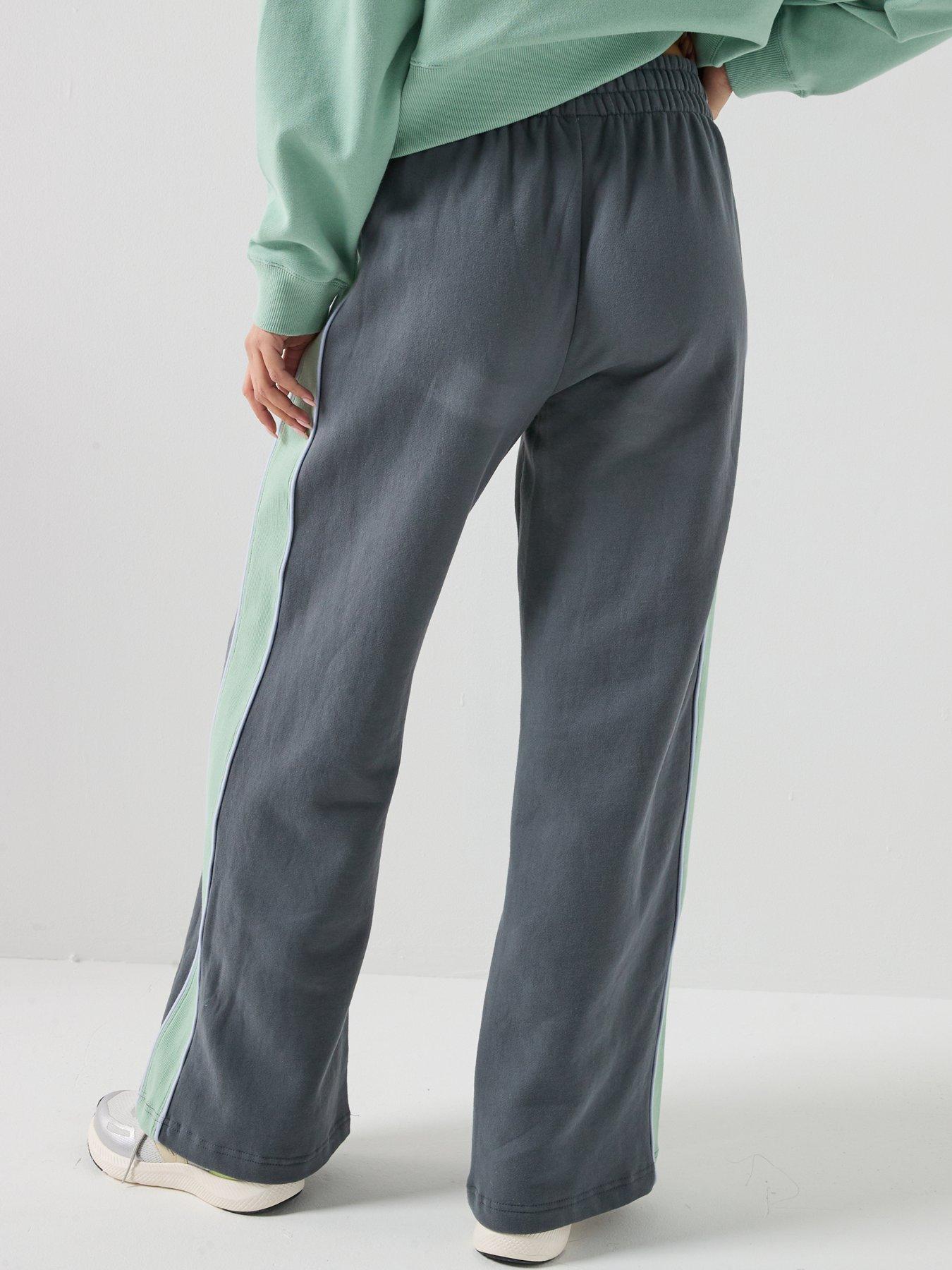 Image 2 of 6 of P.E Nation Womens Training Align Wide Leg Track Pants - Grey
