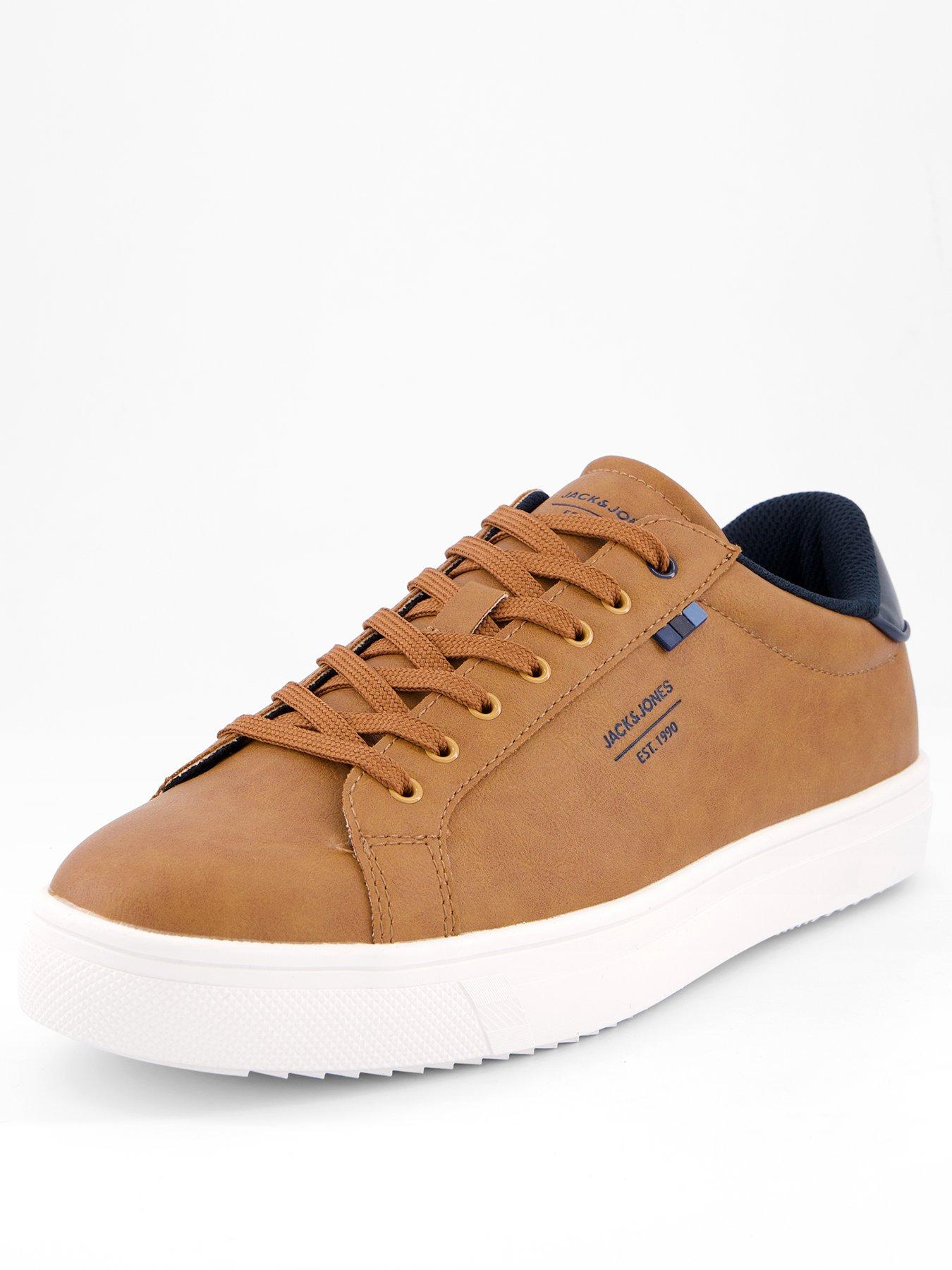 jack-jones-pu-leather-lace-up-sneakers-brownstillFront