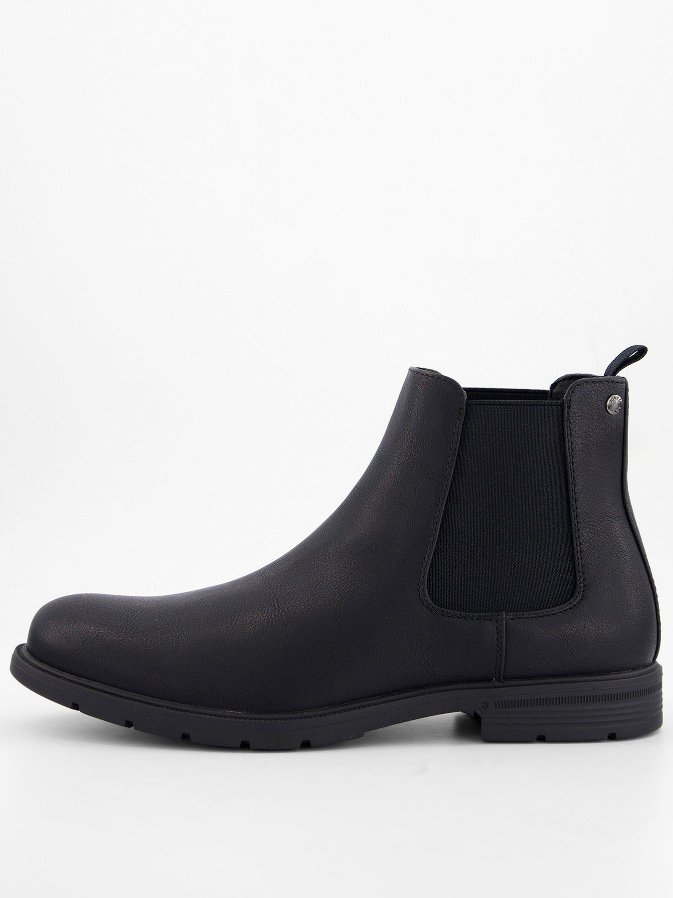 Jack & Jones Fenchurch Pu Chelsea Boots - Black