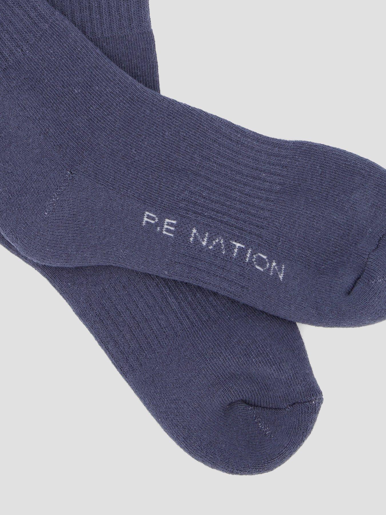 Image 4 of 4 of P.E Nation Womens Training Homage Socks - Blue