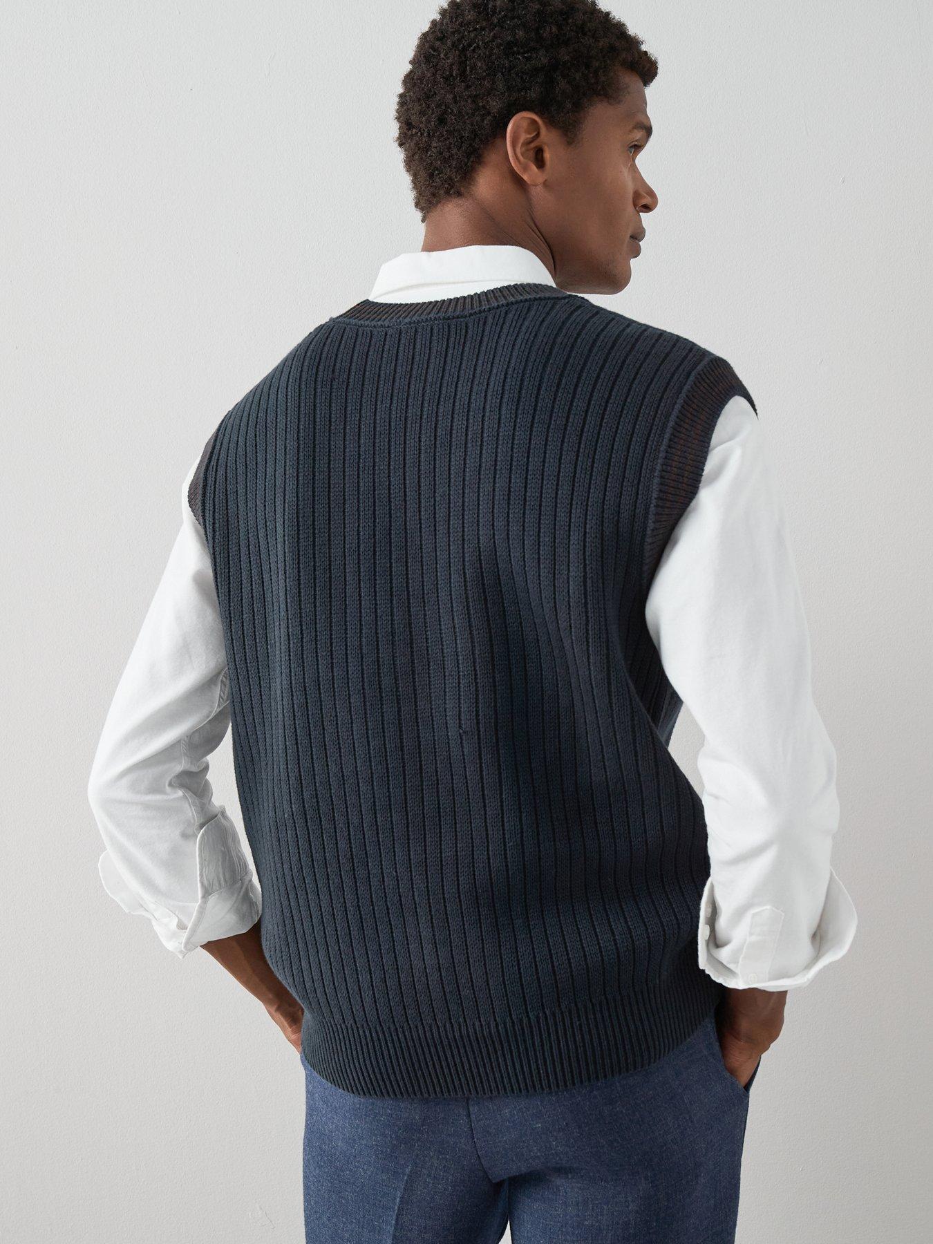 the-very-collection-pure-cotton-knitted-vest-navystillFront
