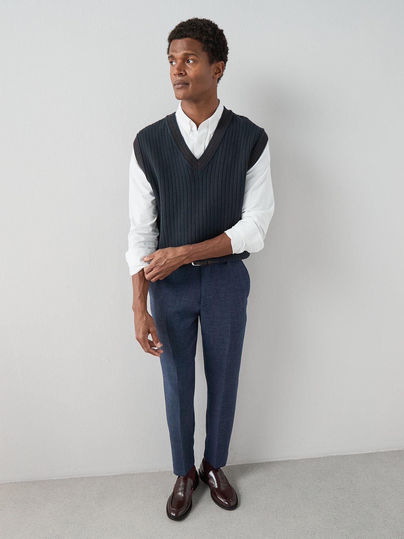 the-very-collection-pure-cotton-knitted-vest-navyoutfit