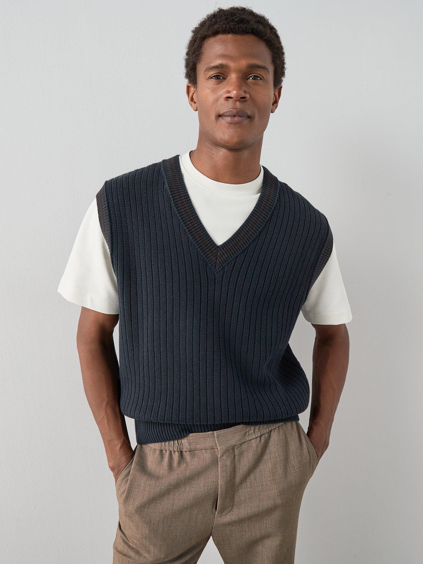 the-very-collection-pure-cotton-knitted-vest-navydetail