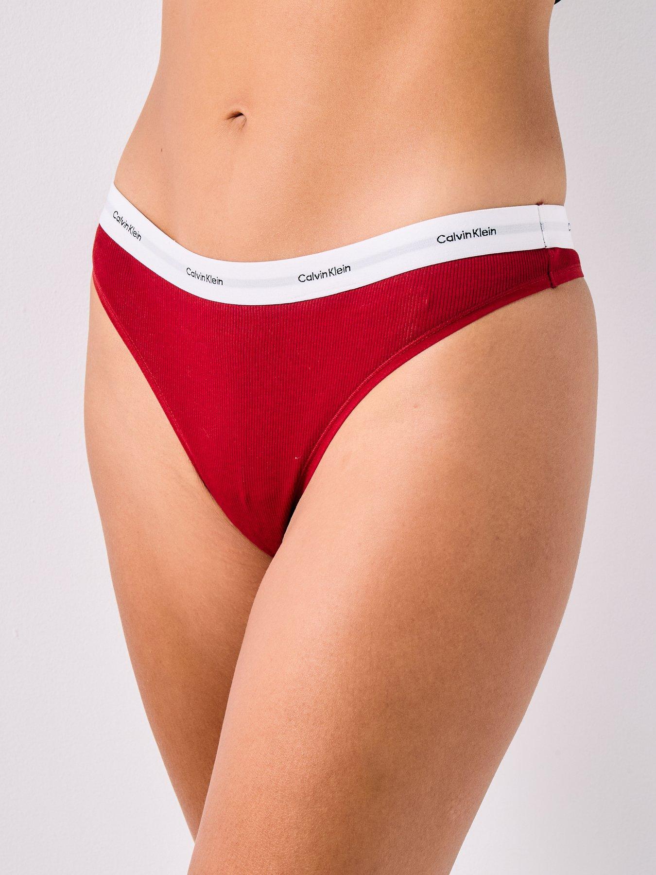 calvin-klein-thong-red