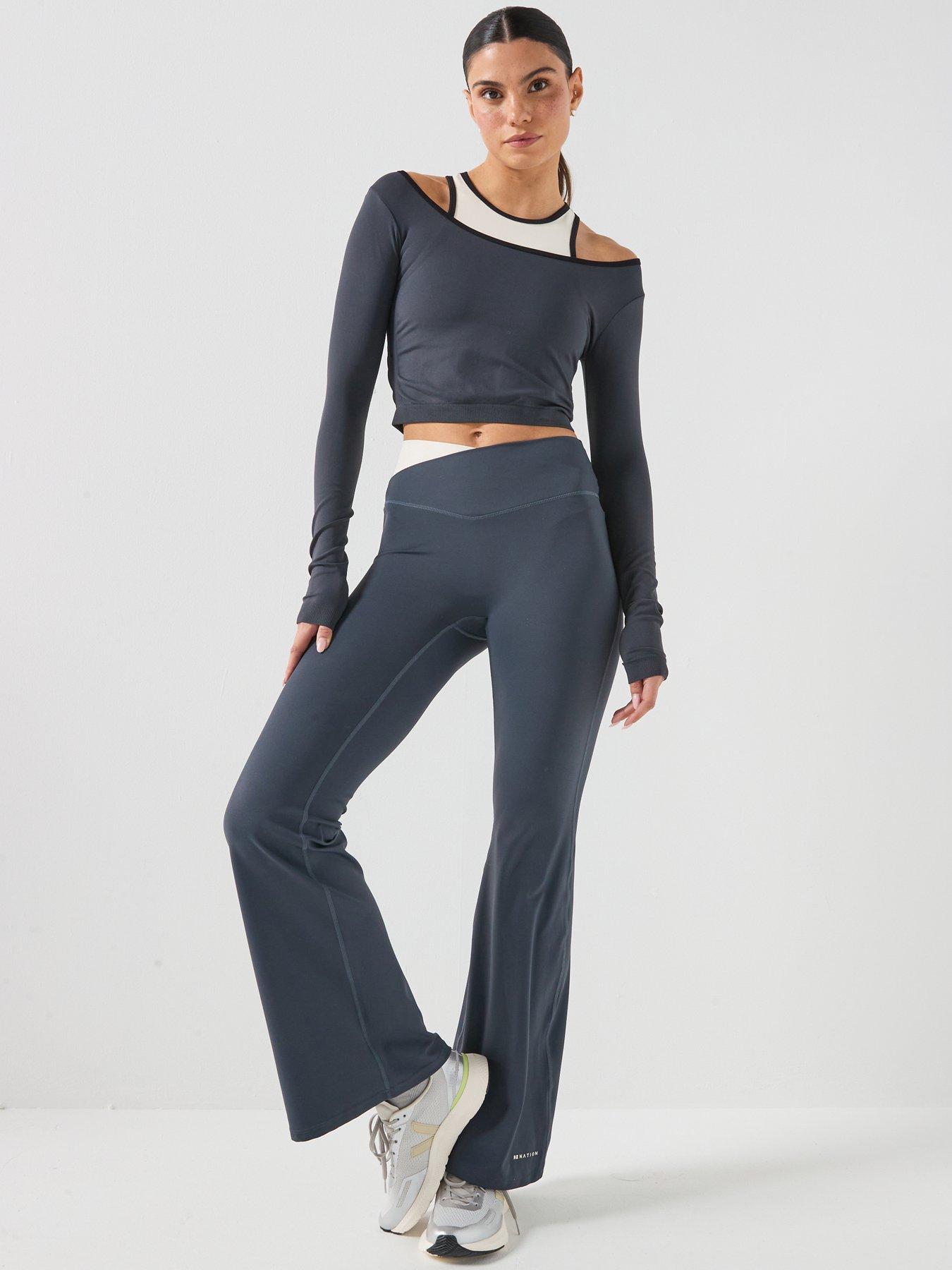 Image 3 of 6 of P.E Nation Womens Training Sutton Cropped Top - Navy