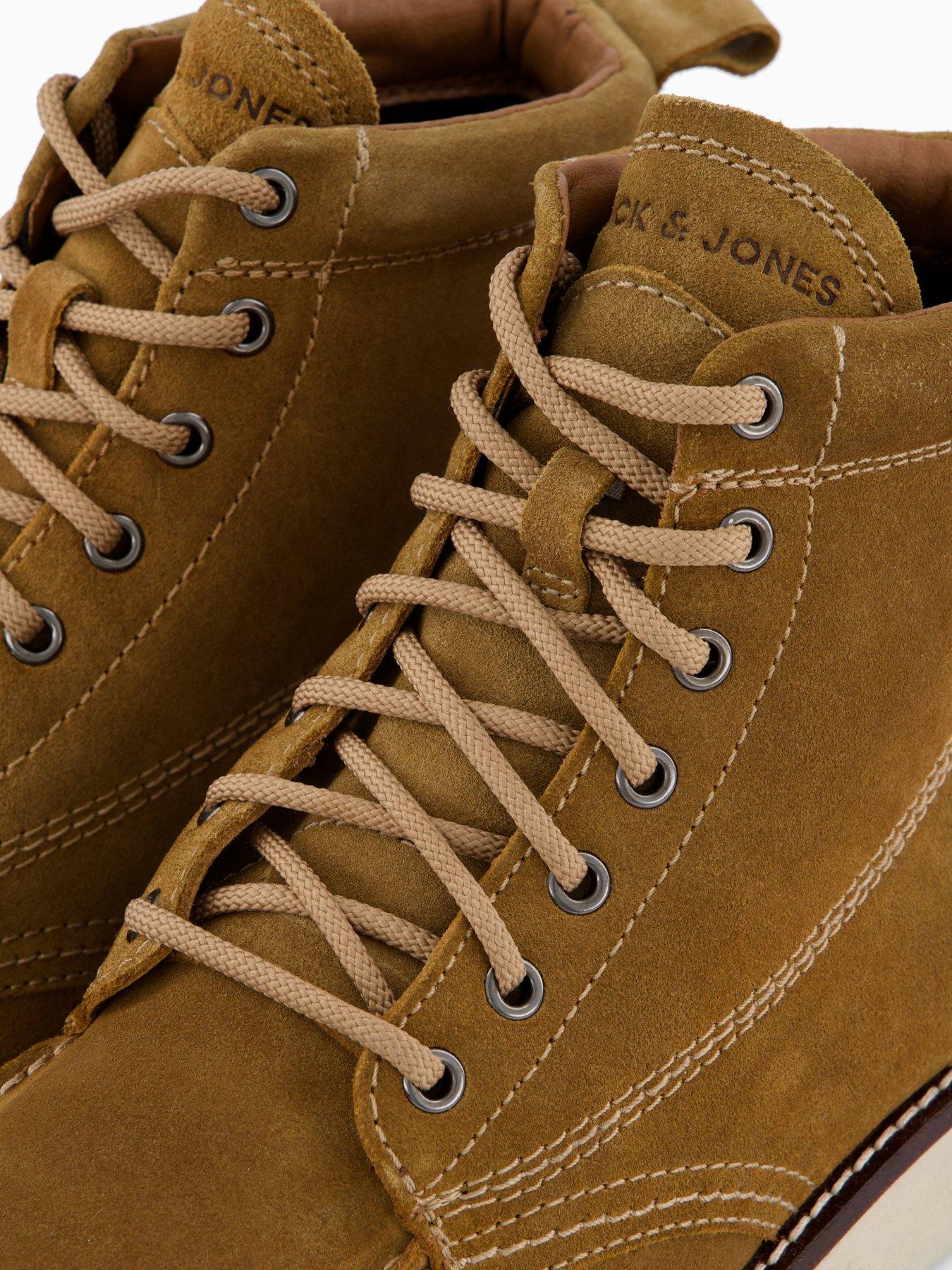 Image 5 of 7 of Jack & Jones Toronto Apron Suede Lace Up Boots - Light Brown