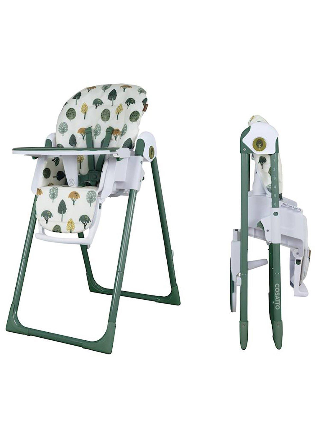 Cosatto Pip 0+ Highchair, adjustable with Newborn Recline (Birth-15kg) - Faraway