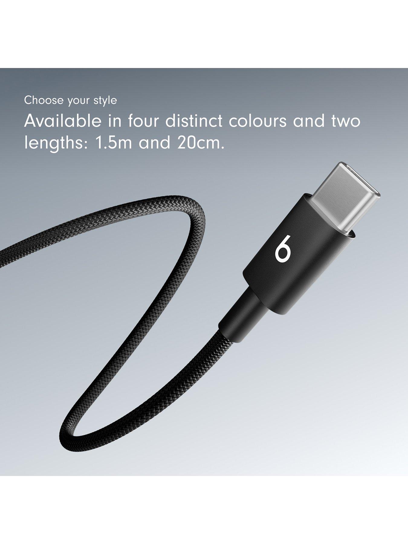 Image 7 of 8 of Beats USB-C to USB-C Woven Cable (1.5 m) - Bolt Black
