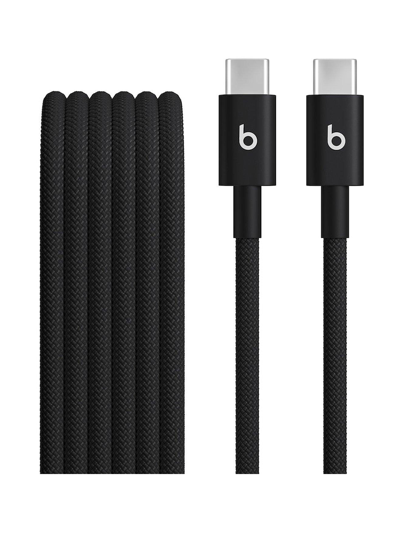 Image 1 of 8 of Beats USB-C to USB-C Woven Cables (1.5 m) - Bolt Black (2-Pack)