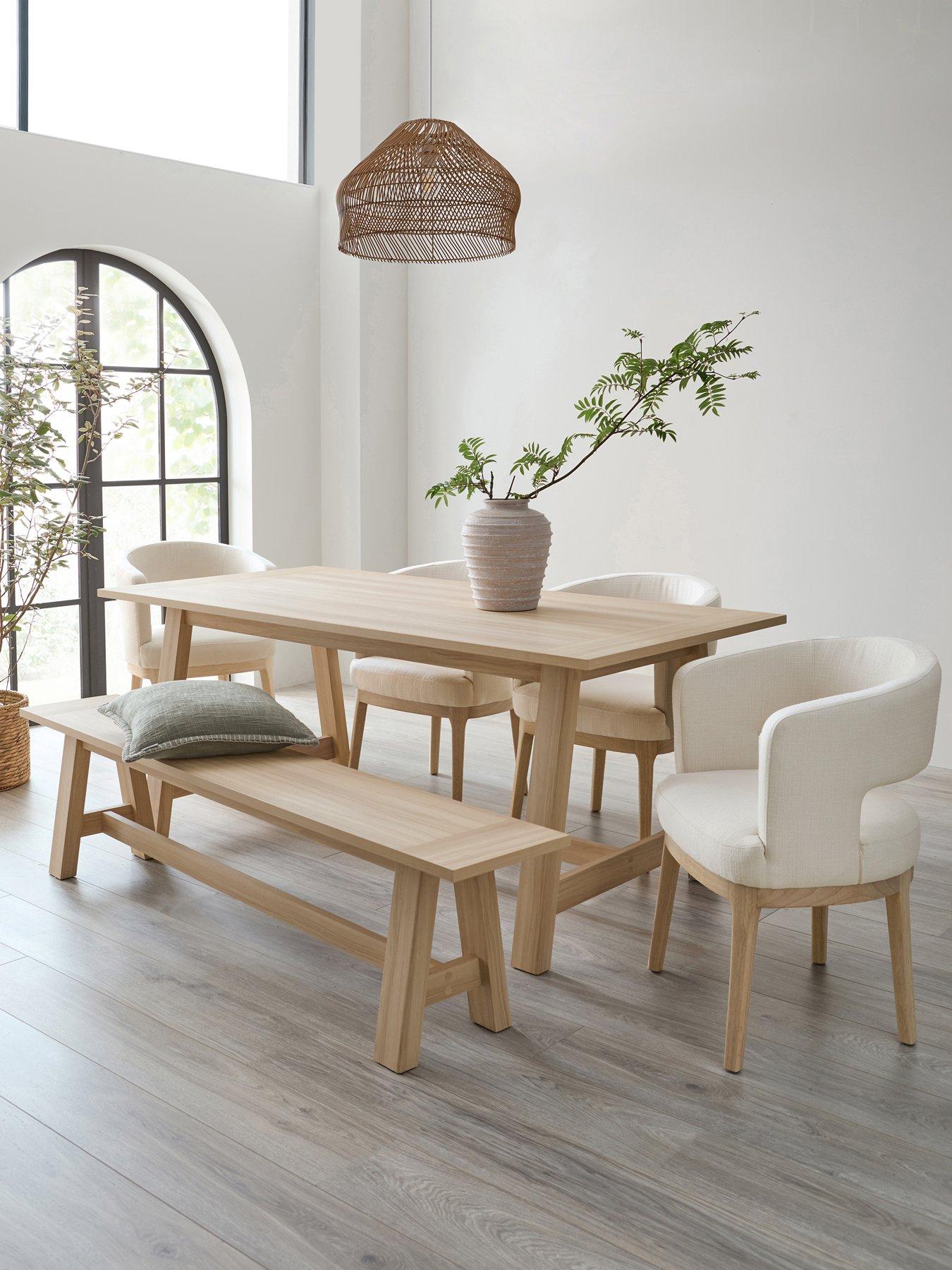 michelle-keegan-home-lindley-185-cm-dining-table-nbsp1-bench-4-chairsnbsp--fscreg-certified