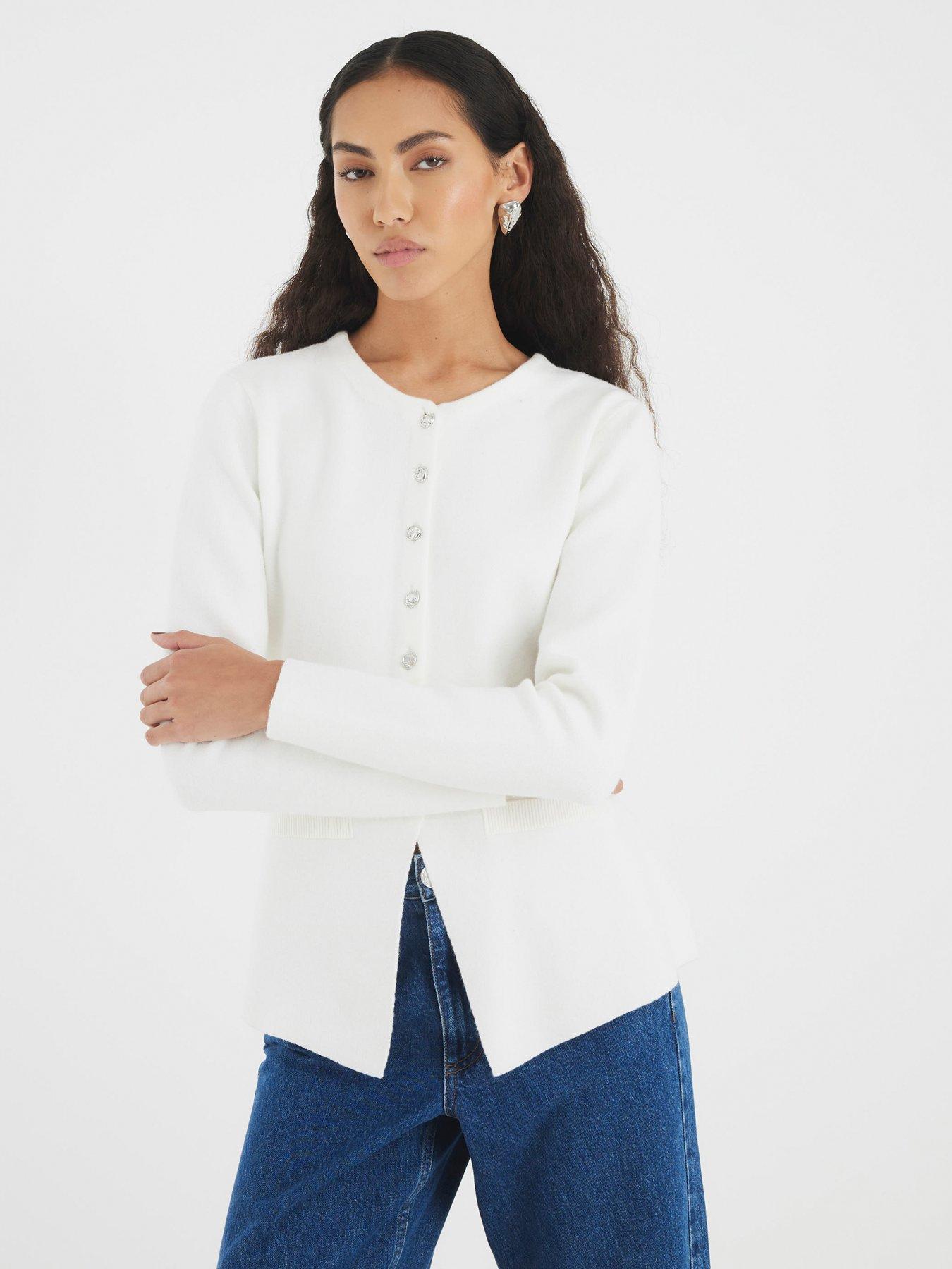 River Island Button Up Top - White