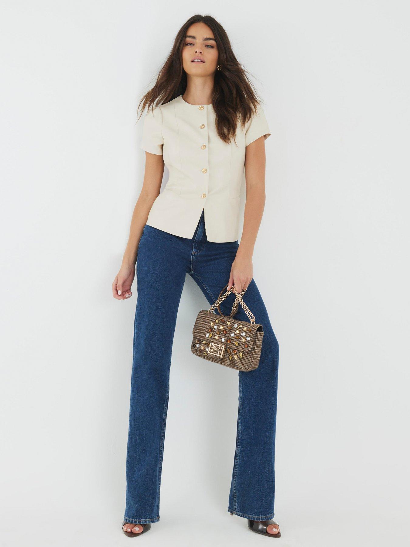 river-island-pu-short-sleeve-button-through-top-creamback