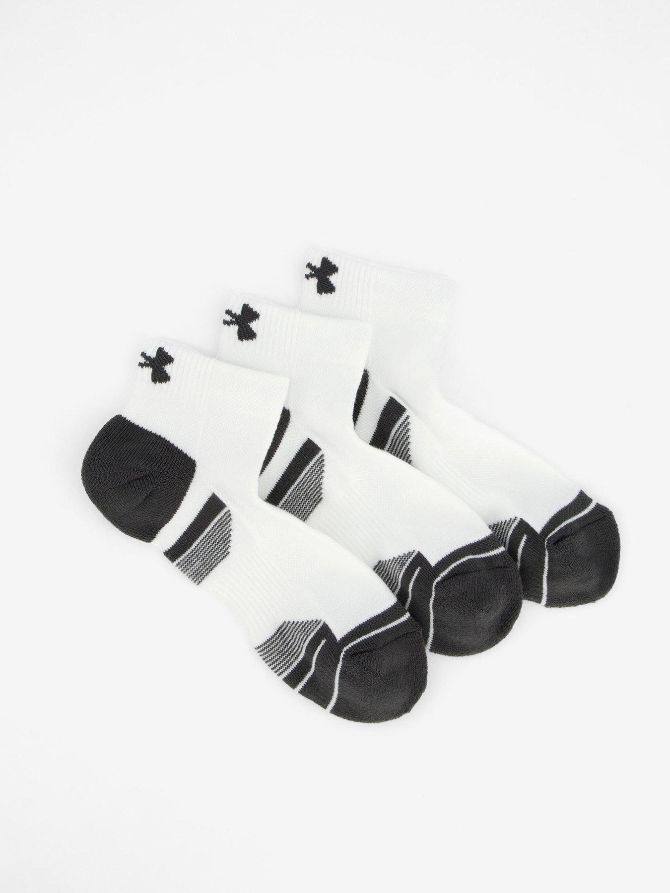 Image 1 of 4 of UNDER ARMOUR Adults Unisex Training Tech 3pack Low Socks - White