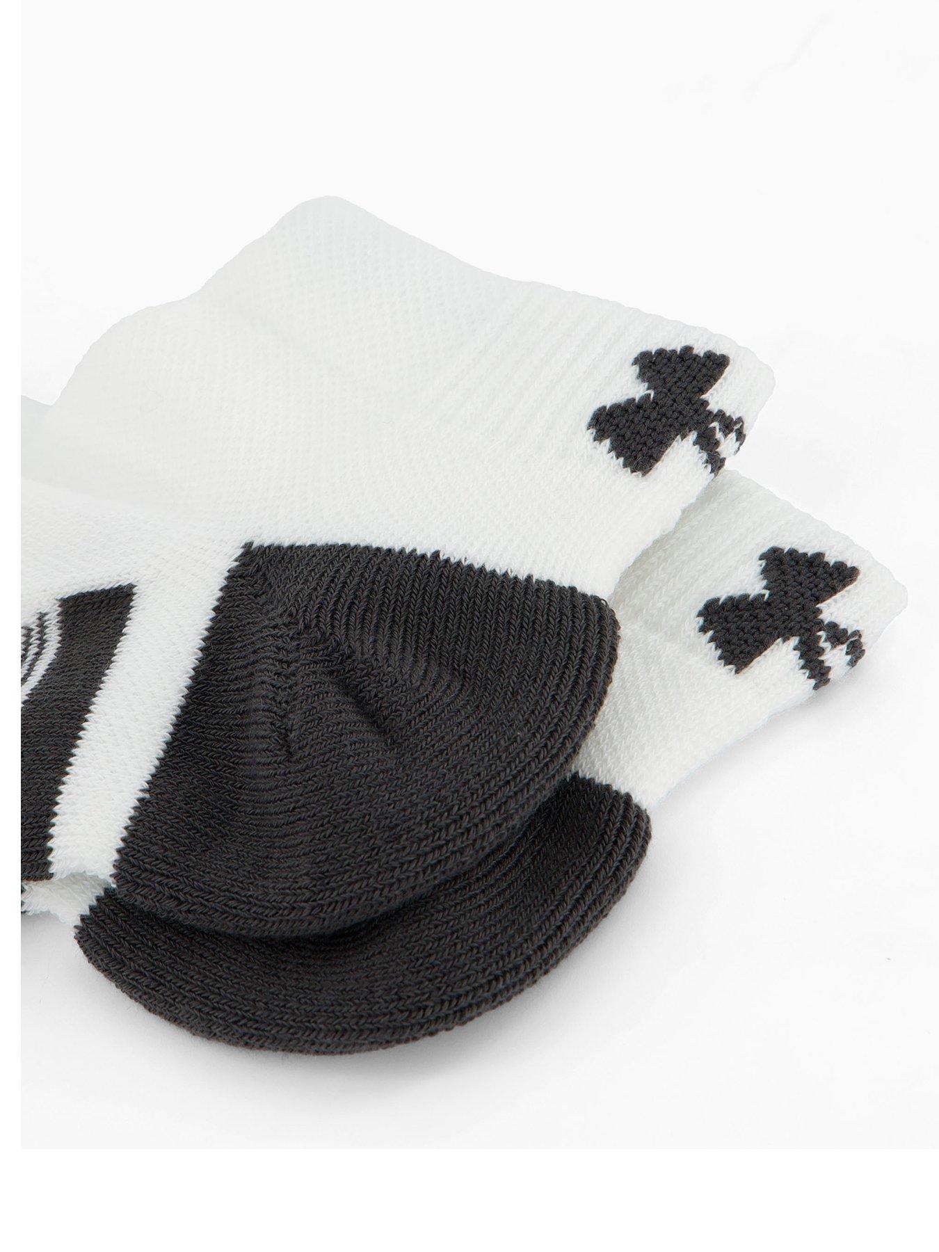 Image 3 of 4 of UNDER ARMOUR Adults Unisex Training Tech 3pack Low Socks - White