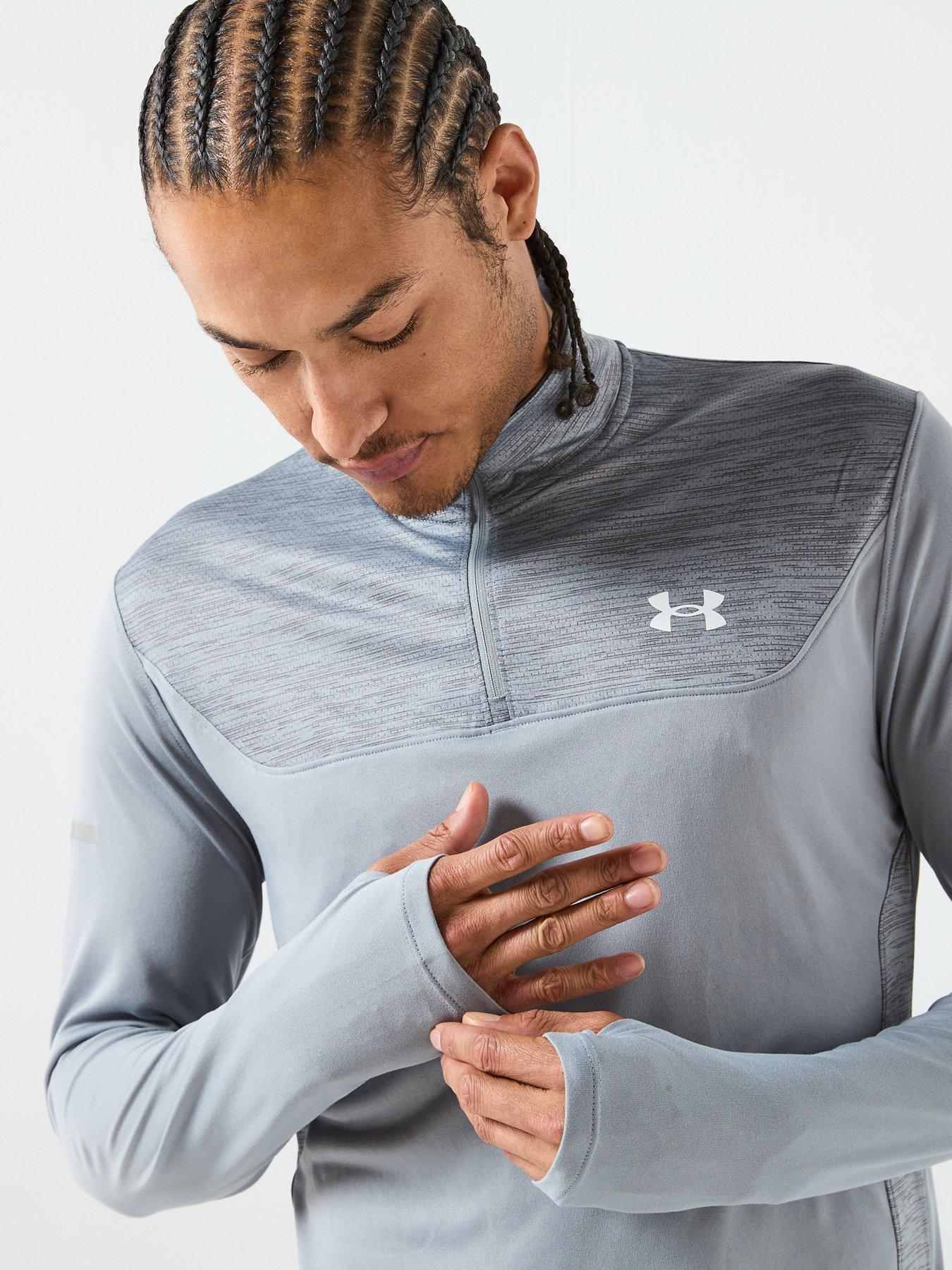 Image 4 of 5 of UNDER ARMOUR Mens Training Tech Utility 1/4 Zip - Grey