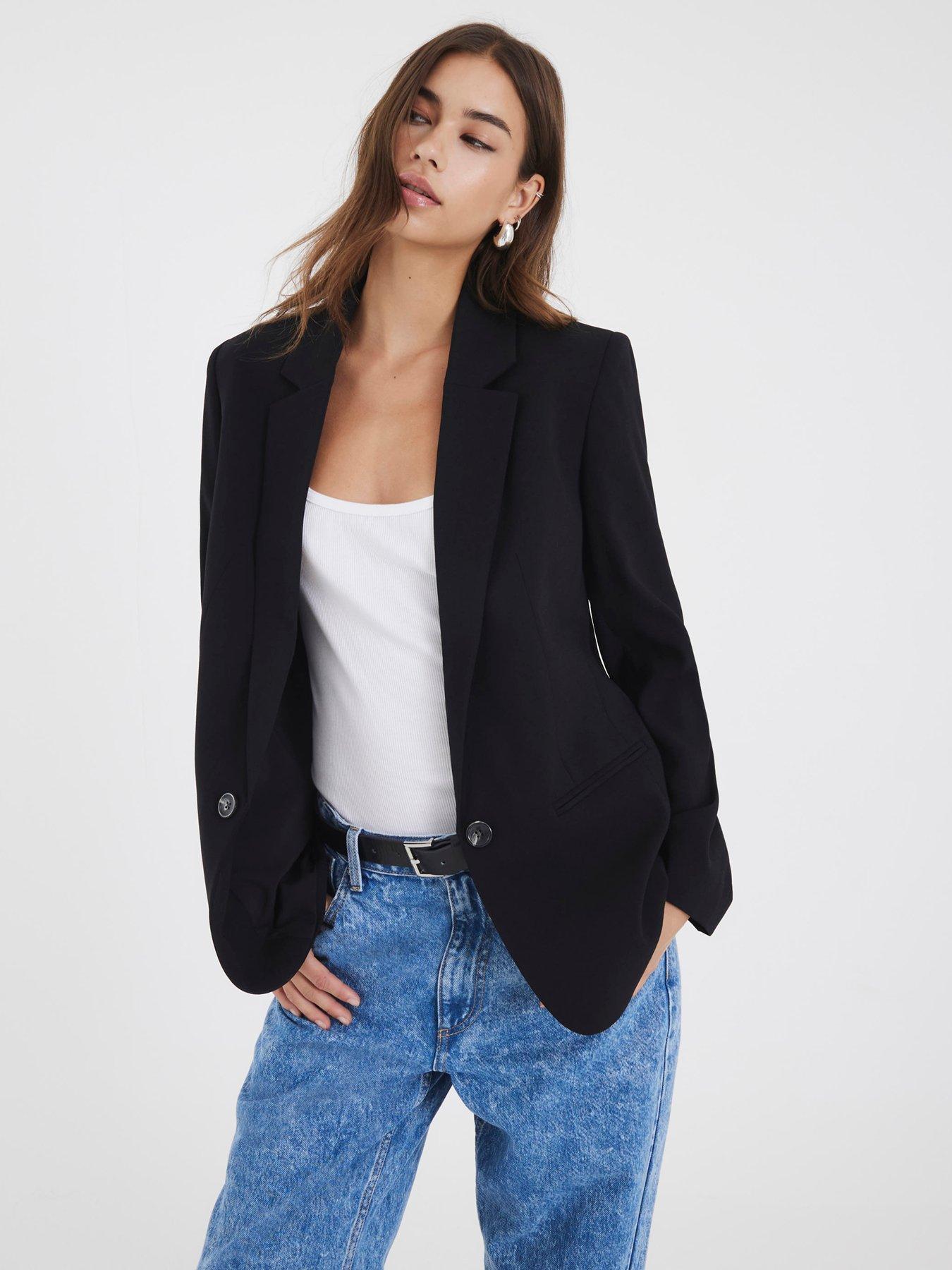 river-island-edge-to-edge-blazer-black