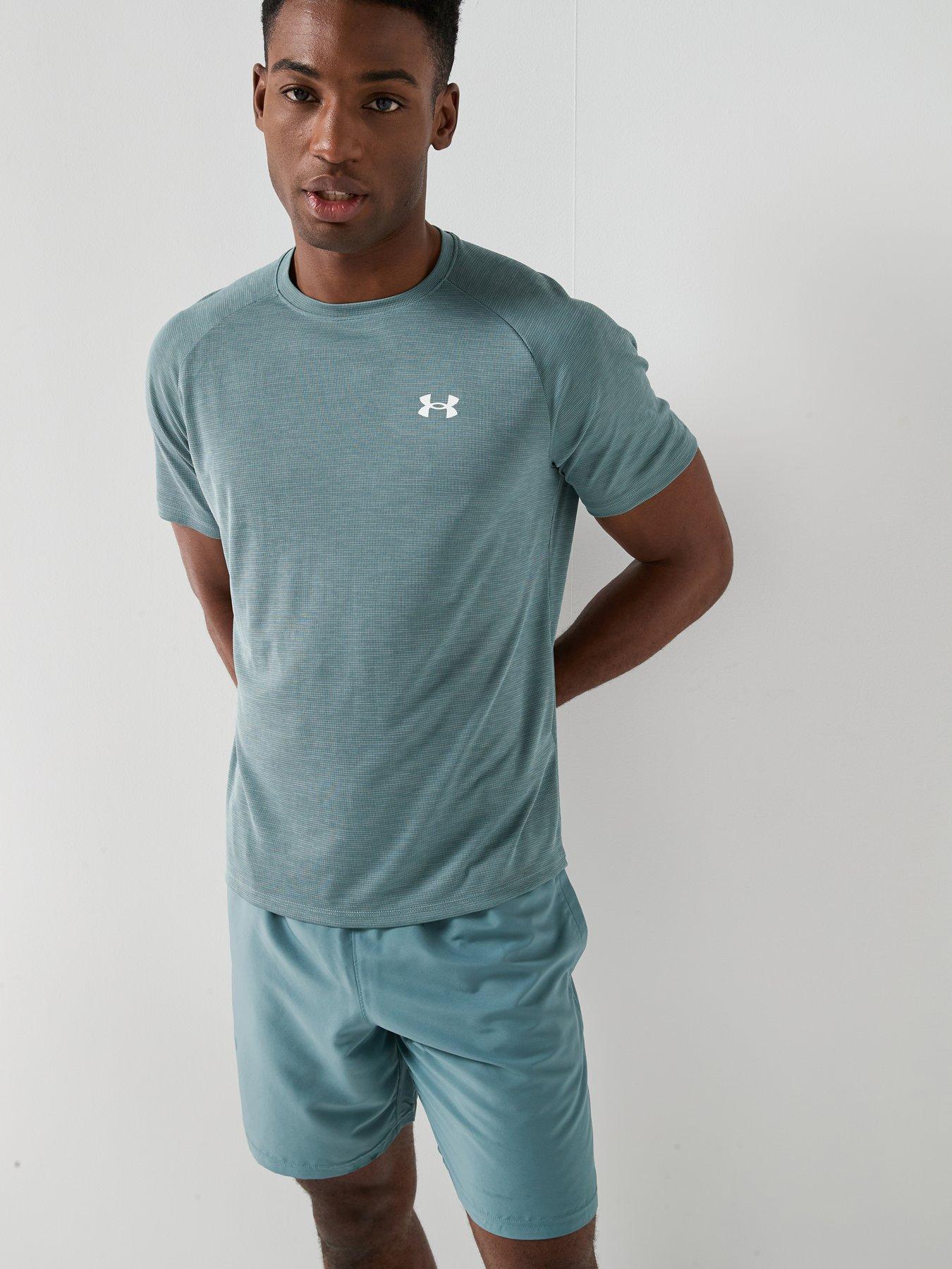 UNDER ARMOUR Mens Training Tech Textured T-Shirt - Green