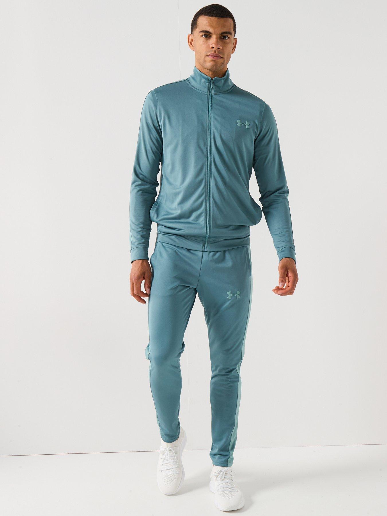 under-armour-mens-training-rival-knit-tracksuit-greenfront
