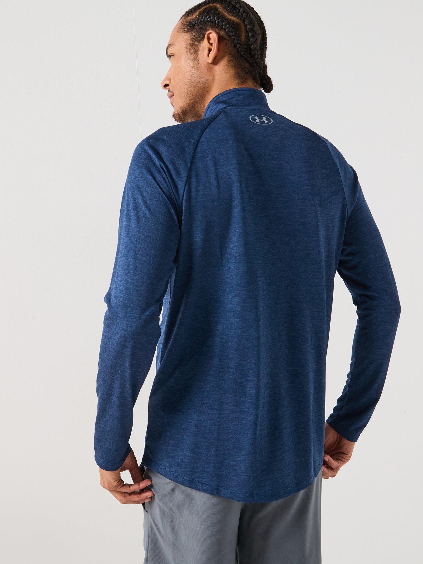 under-armour-mens-training-tech-20-12-zip-top-navystillFront