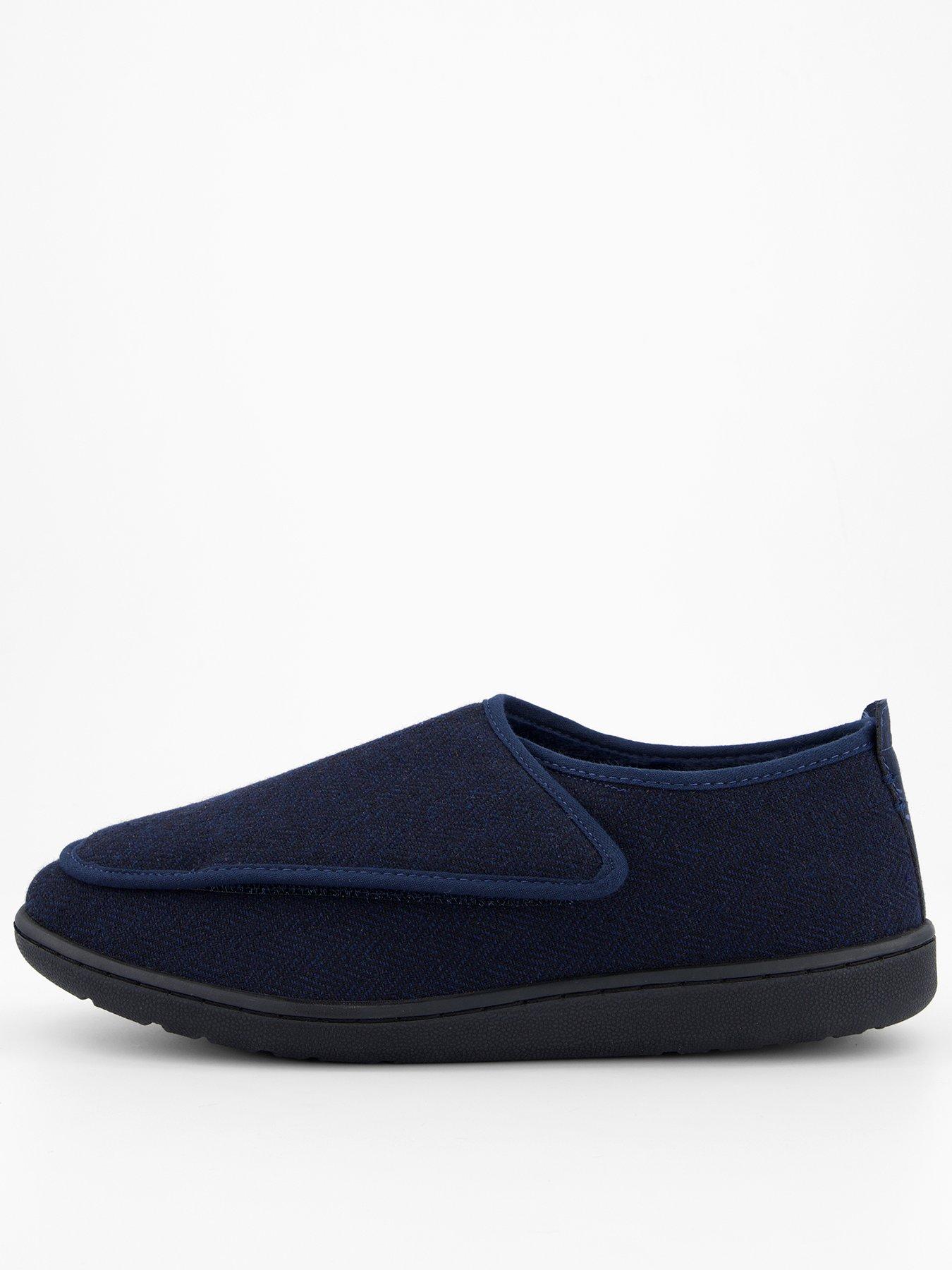 Image 1 of 7 of Clarks Clarks King Riptape Slippers-navy