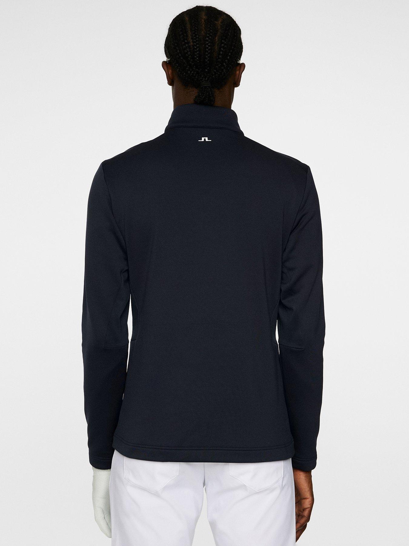 Image 2 of 5 of J LINDEBERG Mens Golf Vinnie Quarter Zip Mid Layer - Navy
