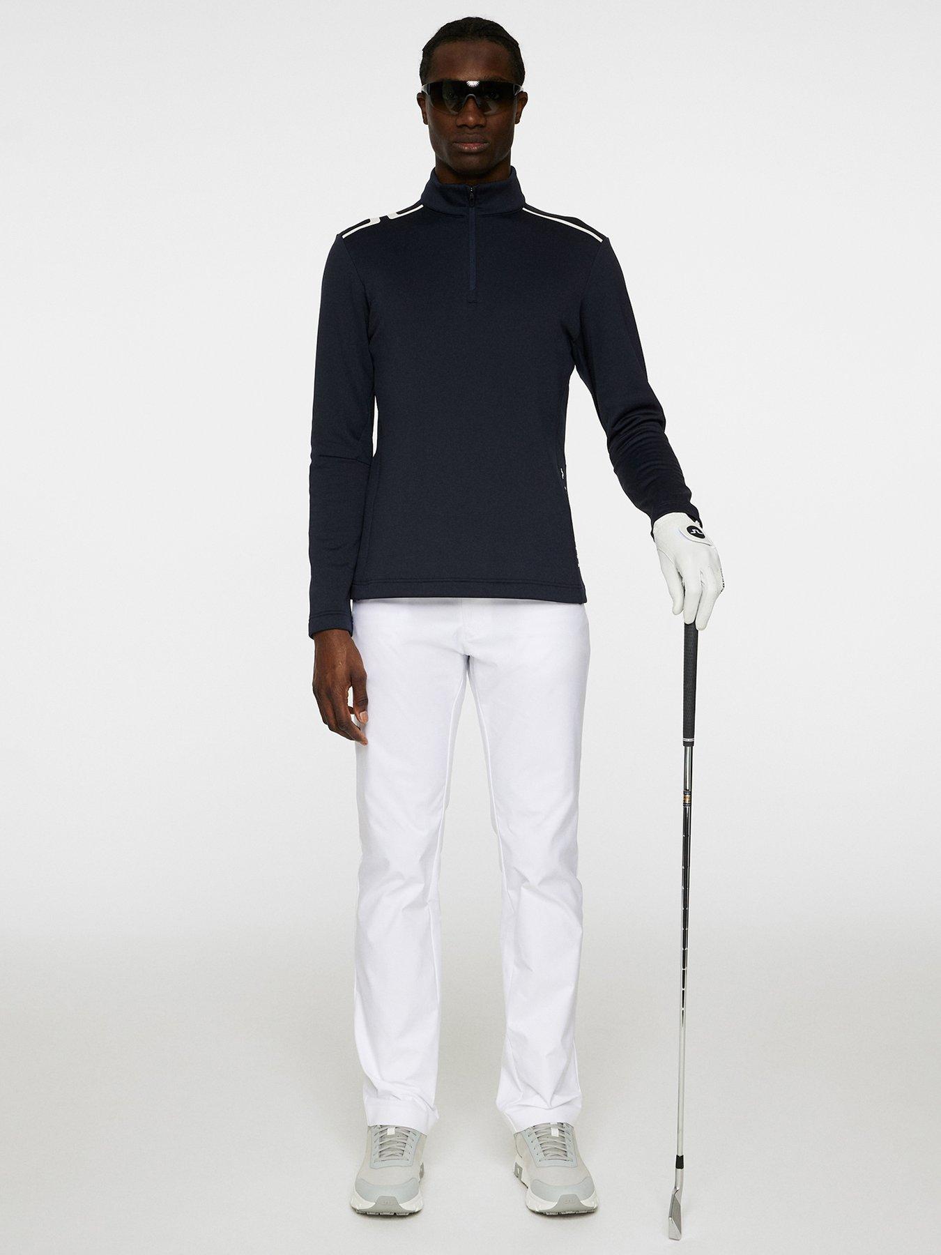 Image 3 of 5 of J LINDEBERG Mens Golf Vinnie Quarter Zip Mid Layer - Navy