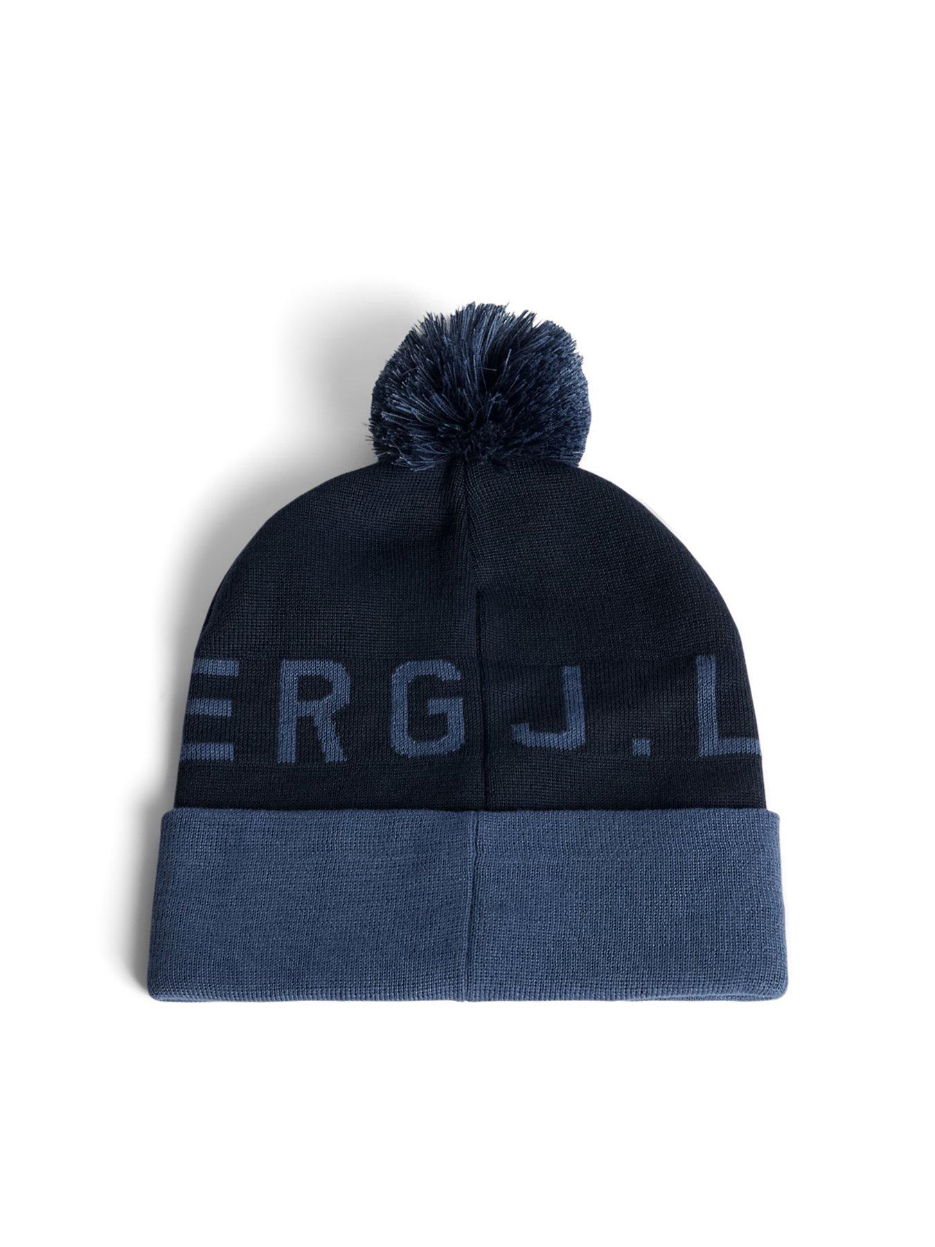Image 4 of 4 of J LINDEBERG Mens Golf Brannon Beanie - Navy