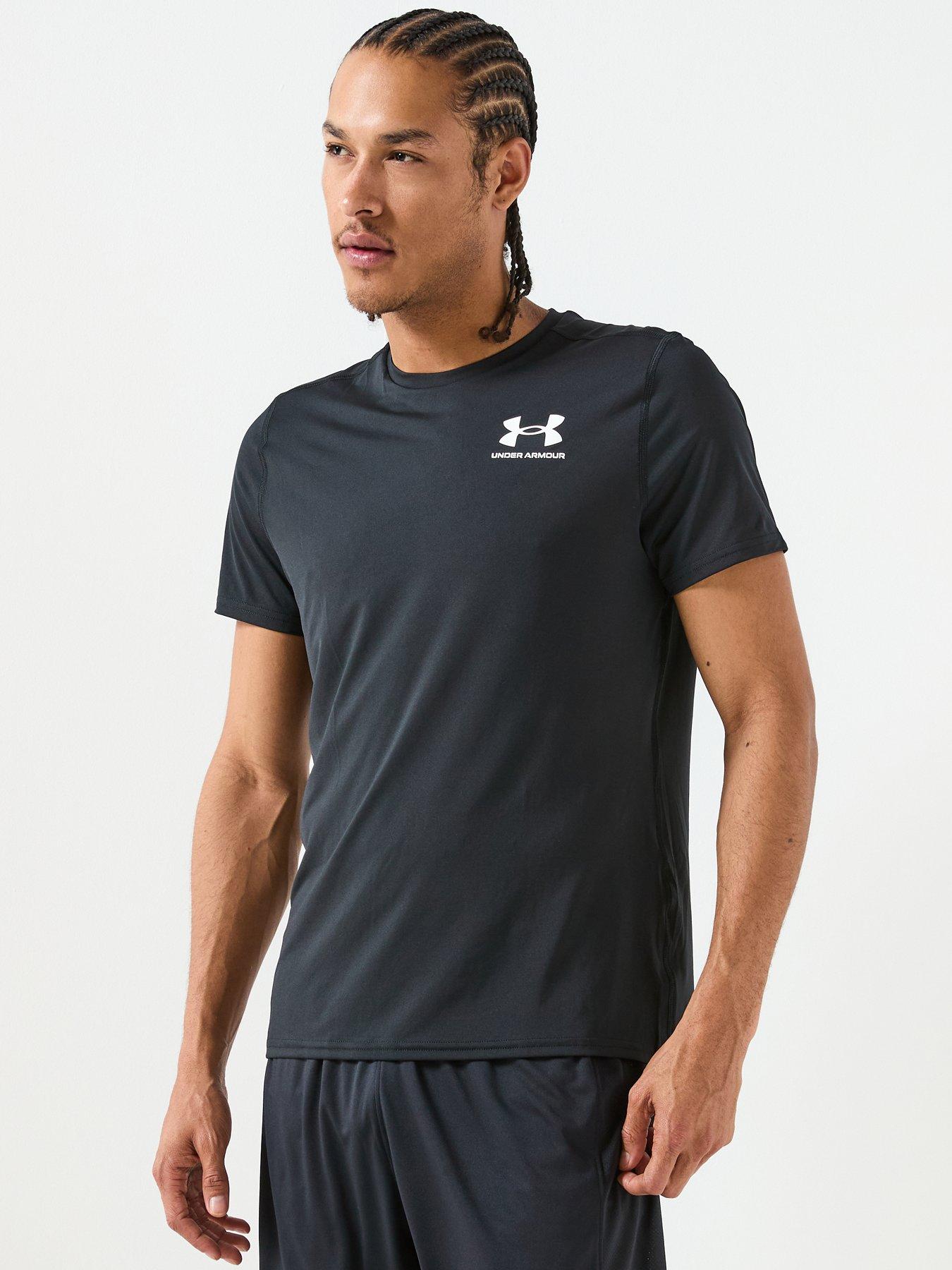 UNDER ARMOUR Mens Training Heatgear Fitted T-Shirt - Black