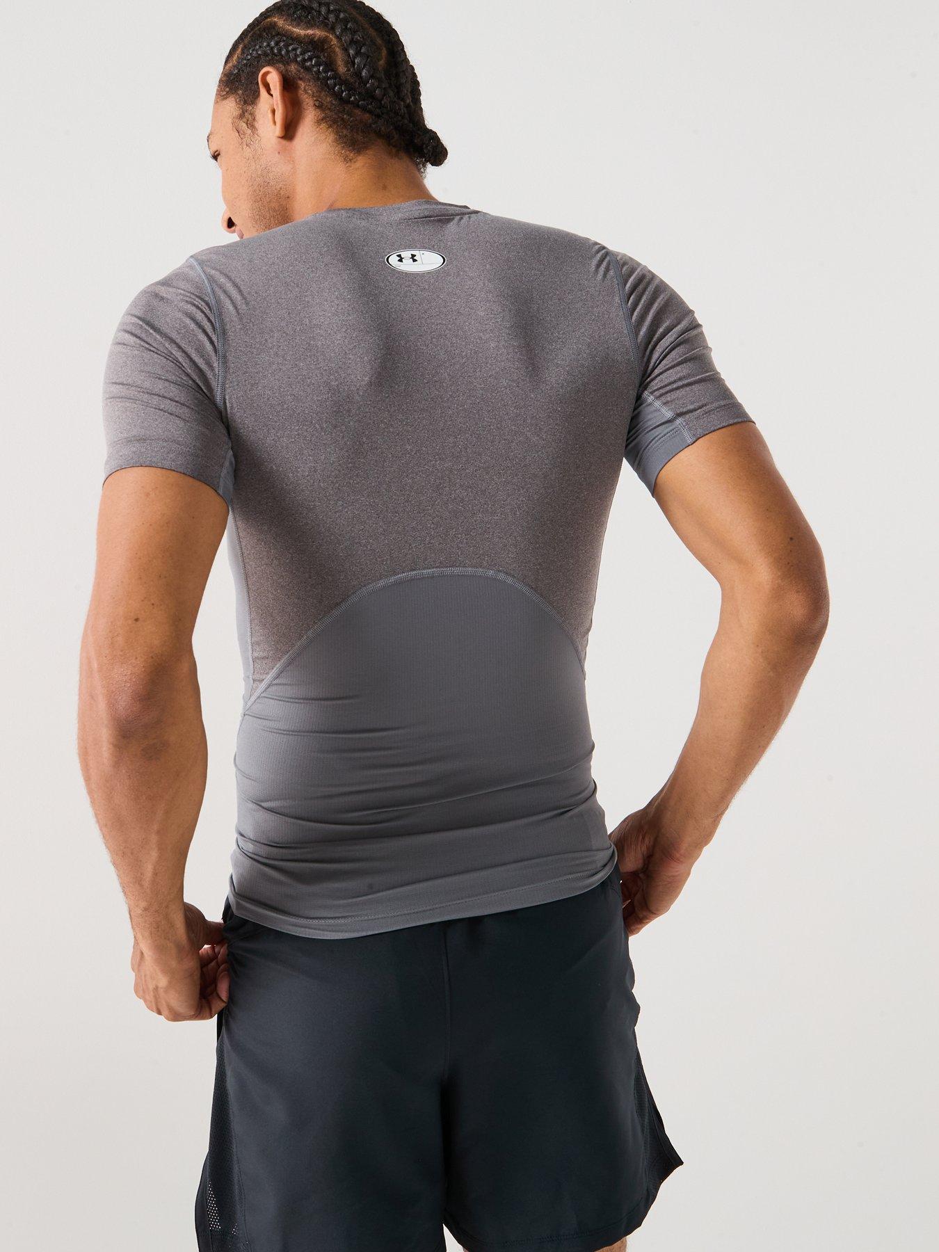 Image 2 of 5 of UNDER ARMOUR Mens Training Heatgear Comp T-Shirt - Grey