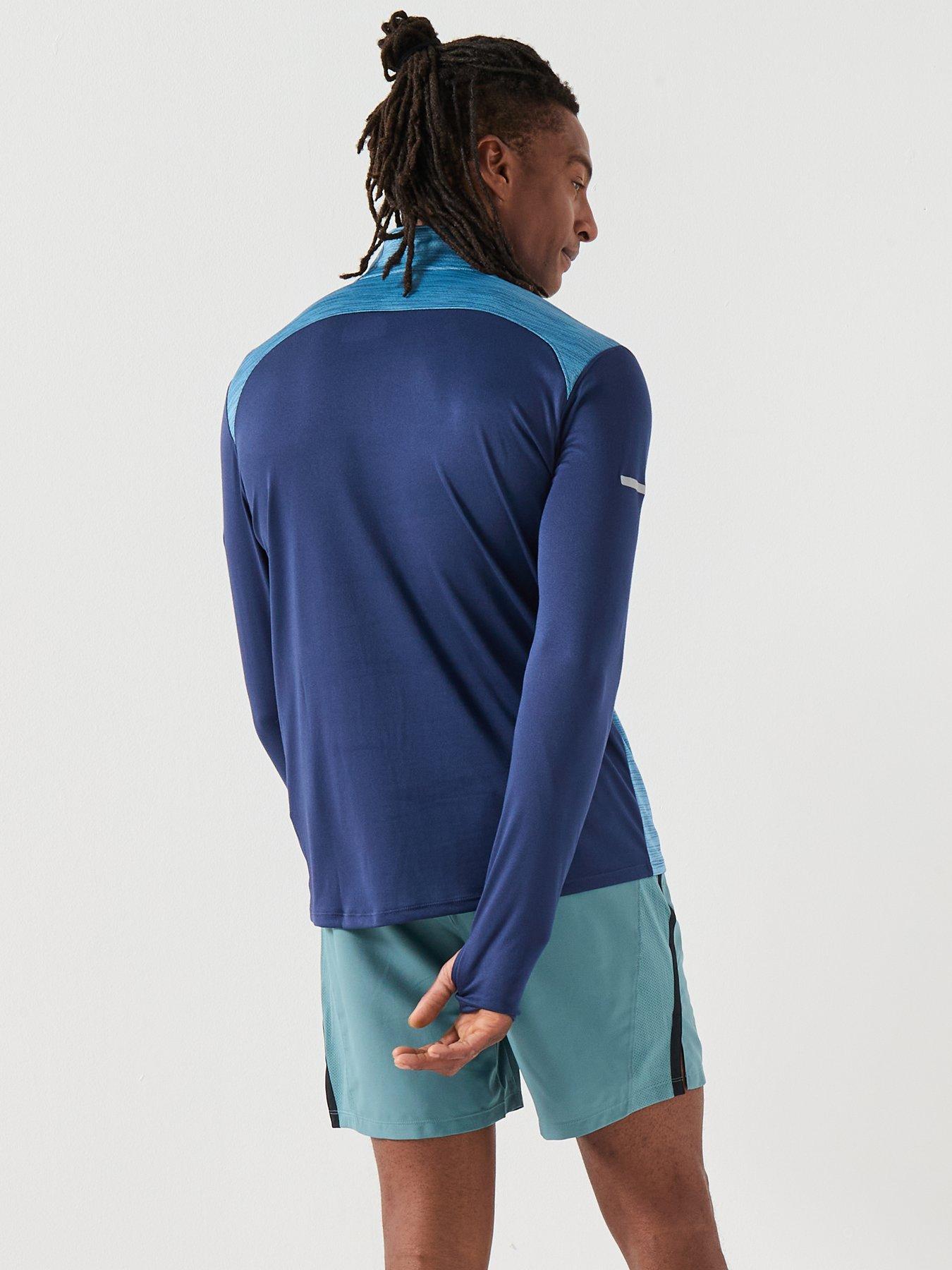 under-armour-mens-training-tech-utility-14-zip-top-navystillFront