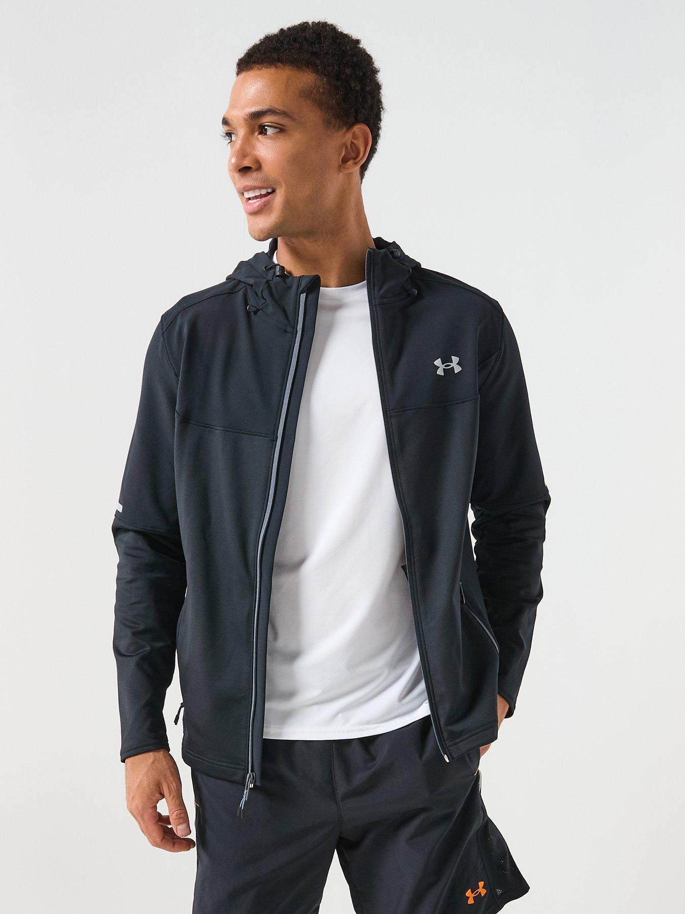 UNDER ARMOUR Mens Training Utility Woven Winterized Full Zip Jacket - Black