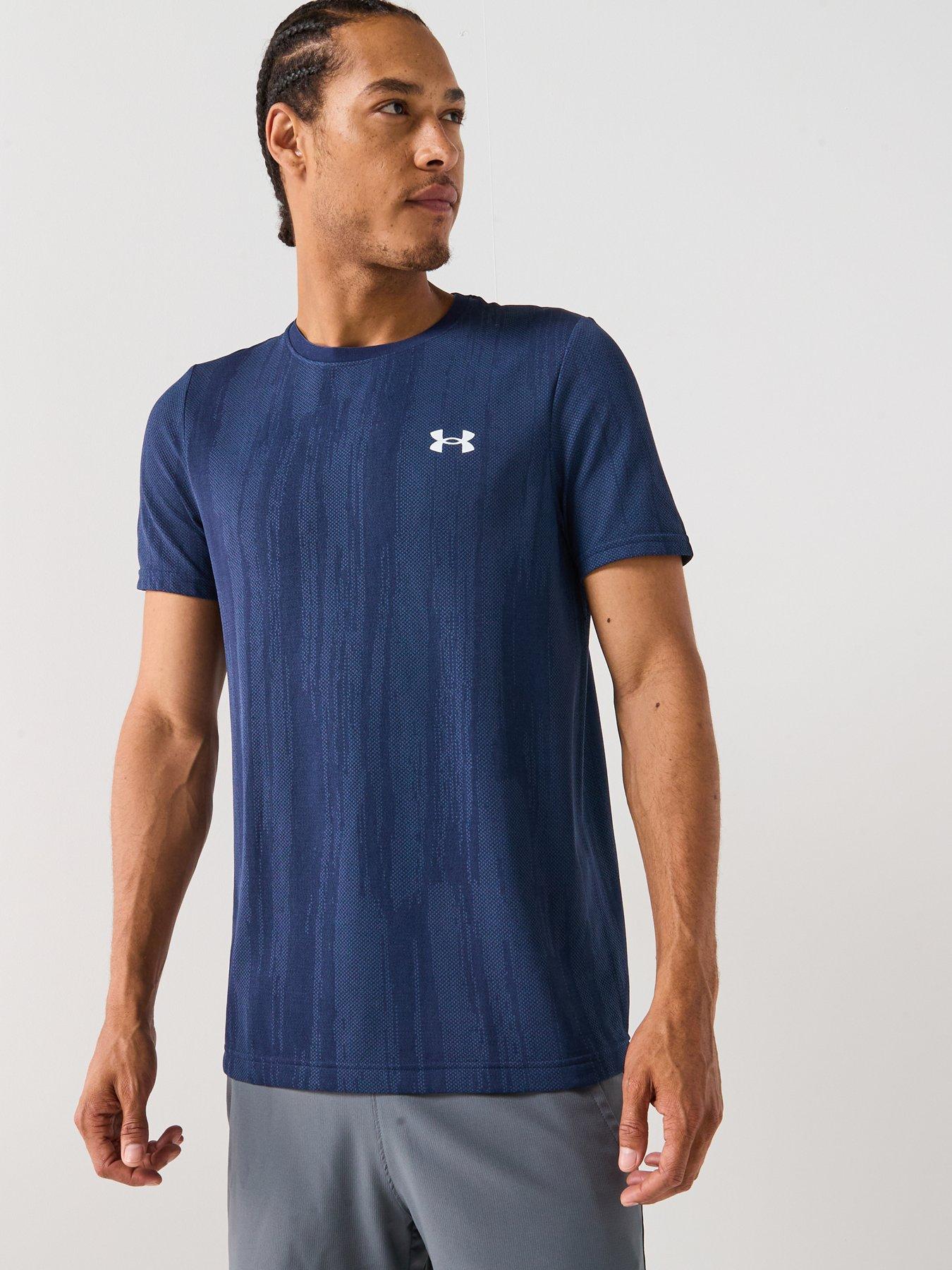 UNDER ARMOUR Mens Training Vanish Seamless Novelty T-Shirt - Navy