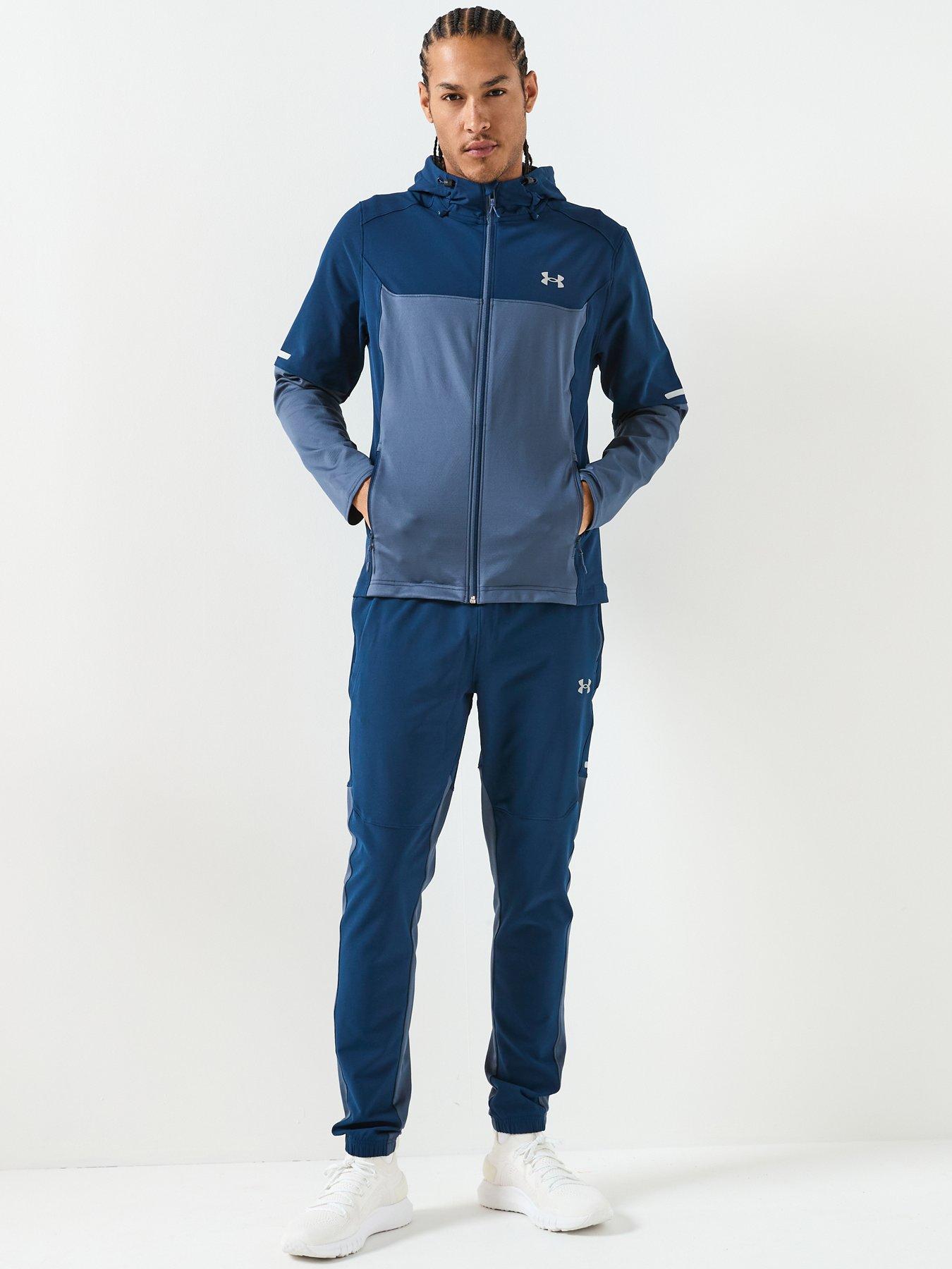 Image 3 of 6 of UNDER ARMOUR Mens Training Utility Woven Winterized Full Zip Jacket - Navy