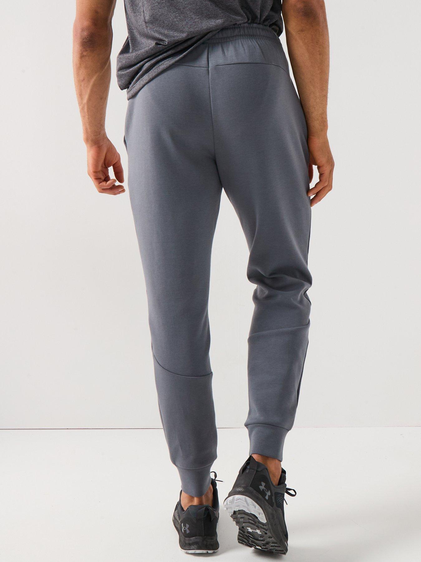 under-armour-mens-training-unstoppable-fleece-joggers-greystillFront