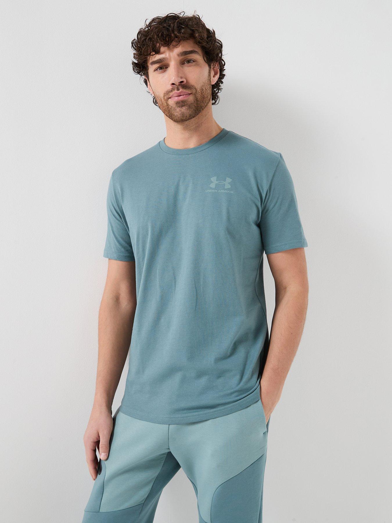 UNDER ARMOUR Mens Training Sportstyle Left Chest Logo T-Shirt - Green