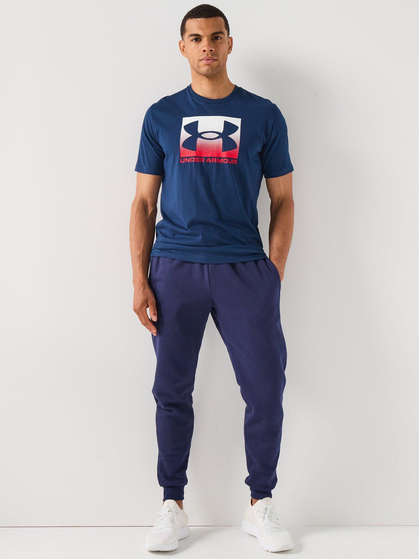 Image 3 of 6 of UNDER ARMOUR Mens Training Rival Fleece Joggers - Navy