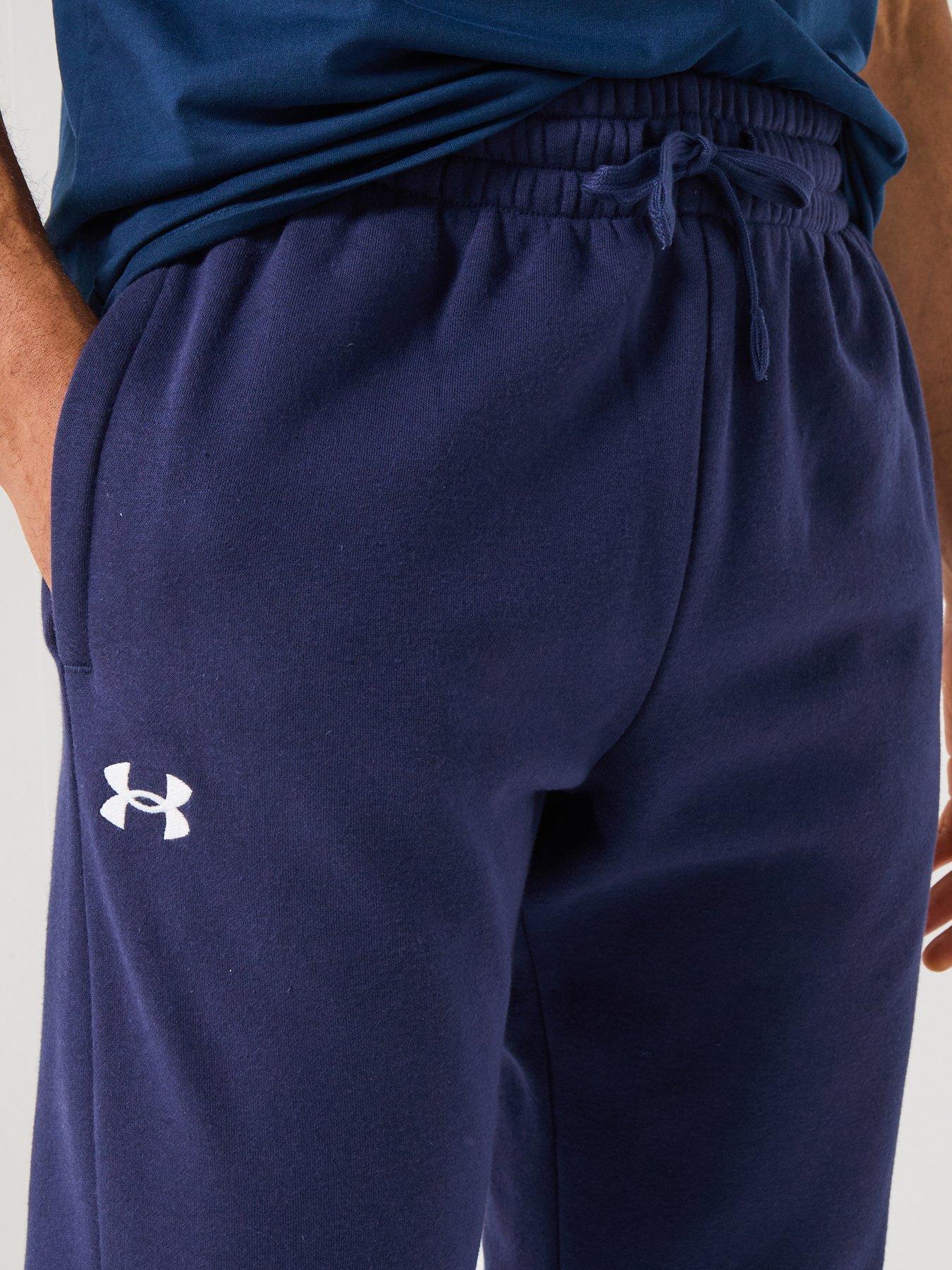 Image 4 of 6 of UNDER ARMOUR Mens Training Rival Fleece Joggers - Navy