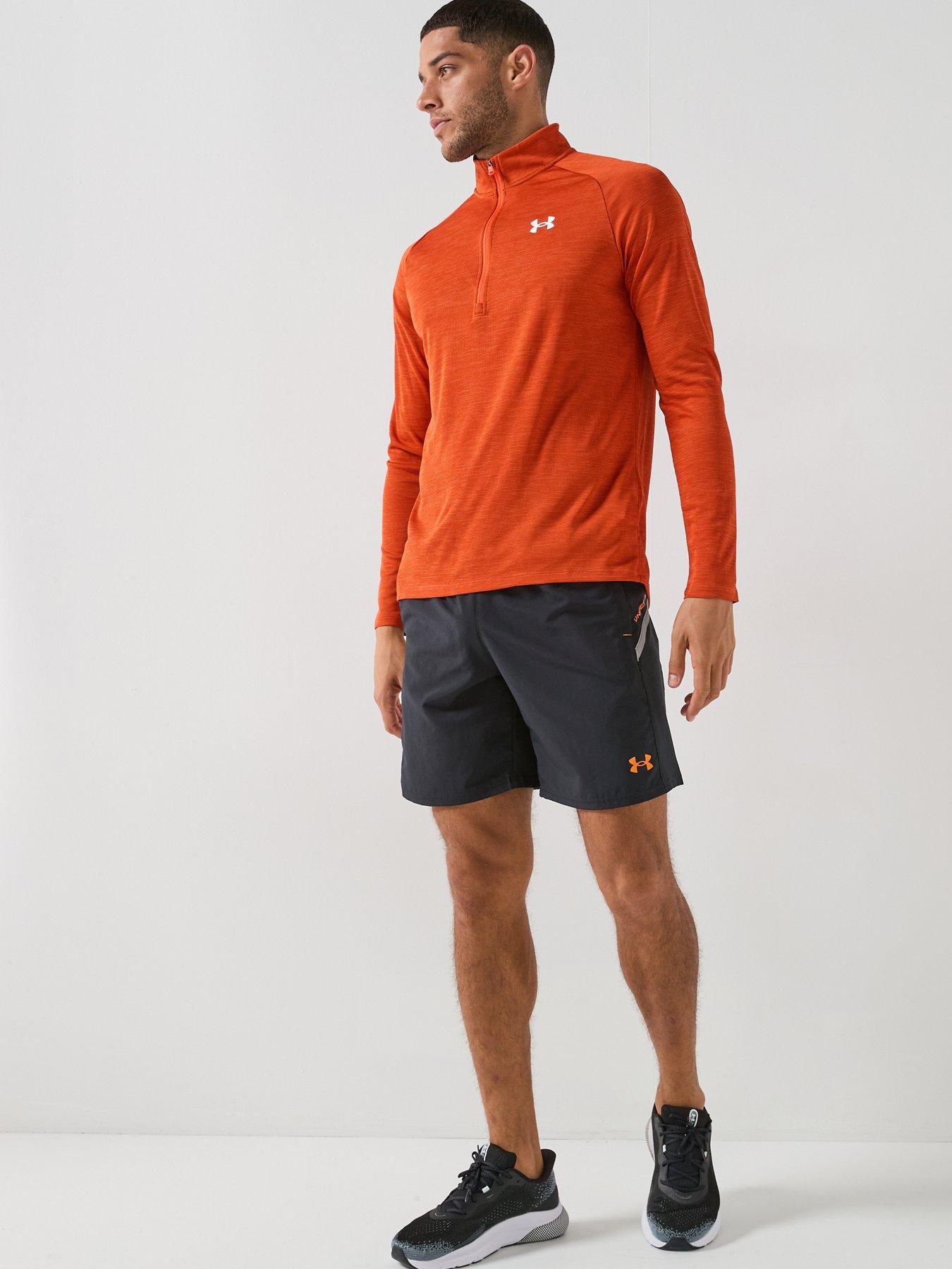 under-armour-mens-training-tech-textured-12-zip-orangeback