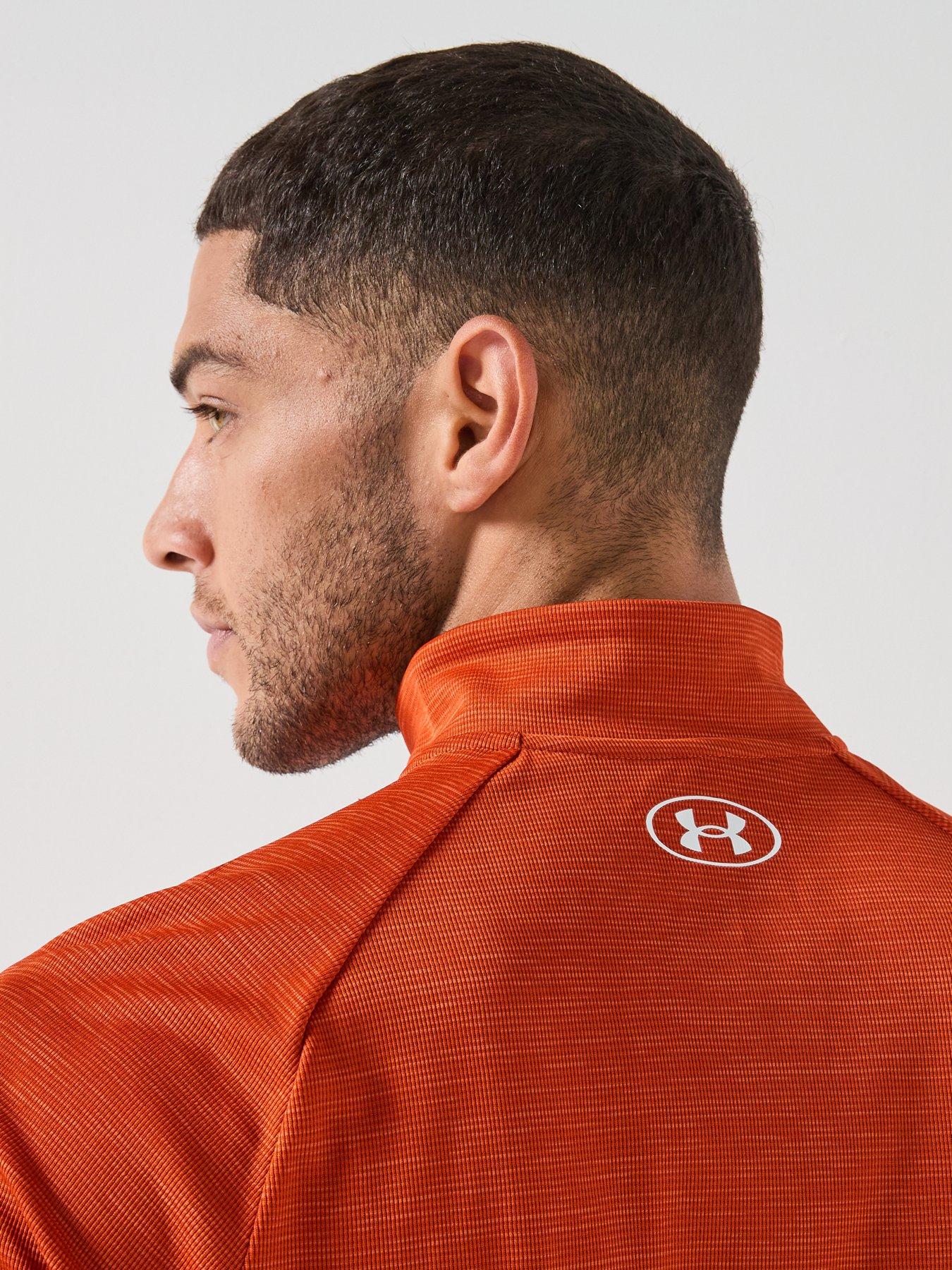 under-armour-mens-training-tech-textured-12-zip-orangedetail